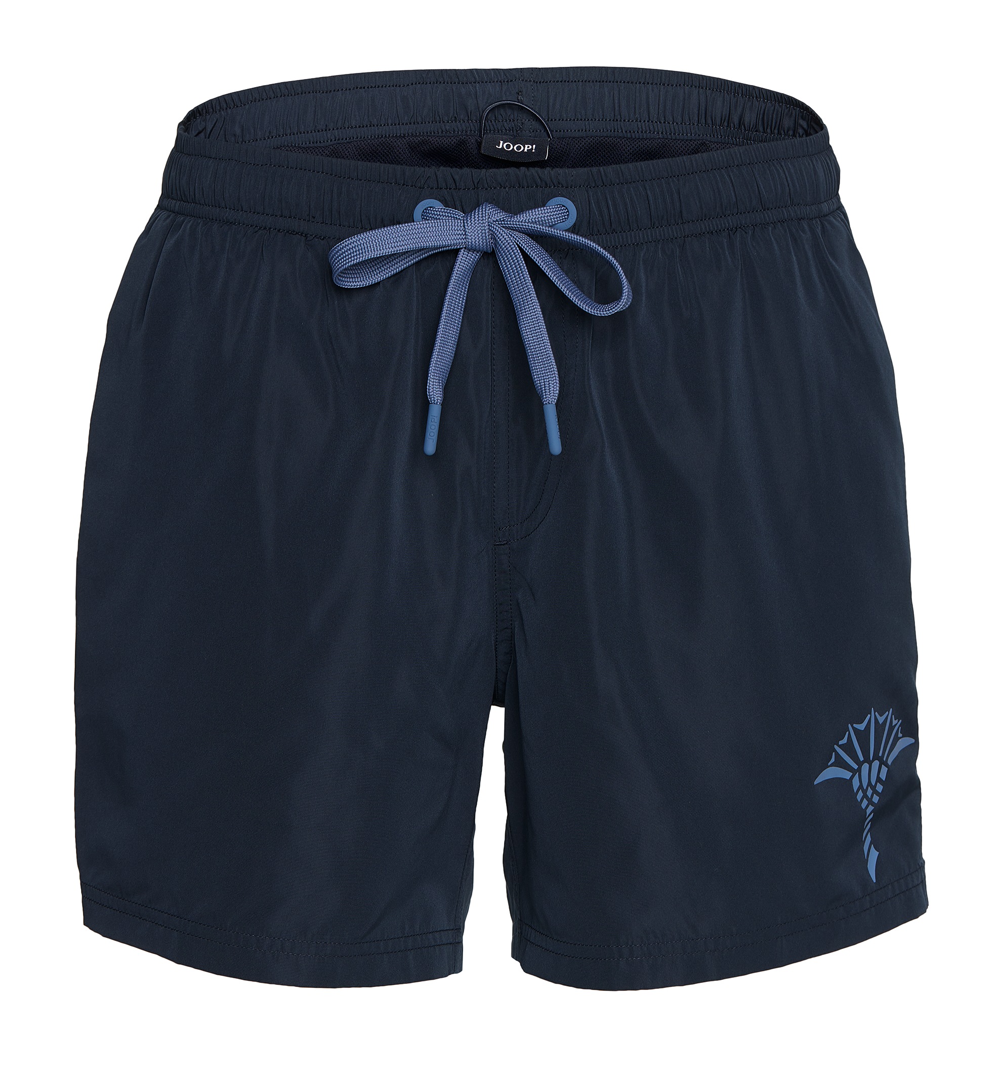 JOOP! Badeshorts »Solid« Cornflower-Logo, kurze Seitenschlitze