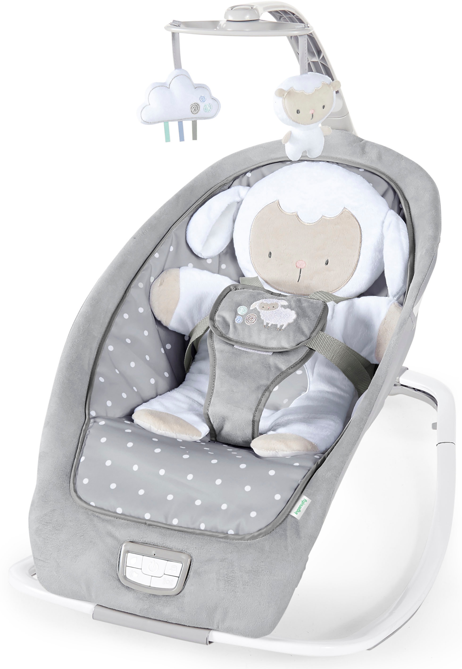 ingenuity Babywippe "Cuddle Lamb" bis 18 kg mit Vibration und Melodien