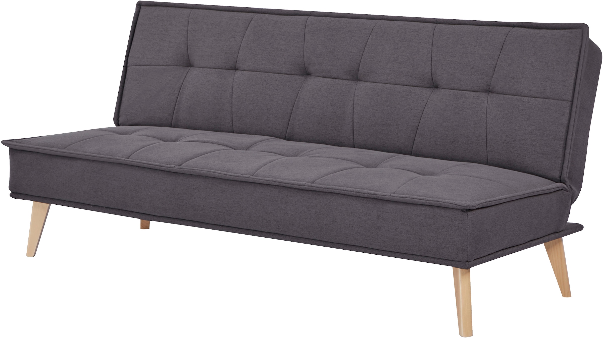 INOSIGN Schlafsofa »MENDOTA, 181 cm, 3-Sitzer mit Schlaffunktion,«, verstellbarer Rückenlehne, Klappmechanismus, Webstoff