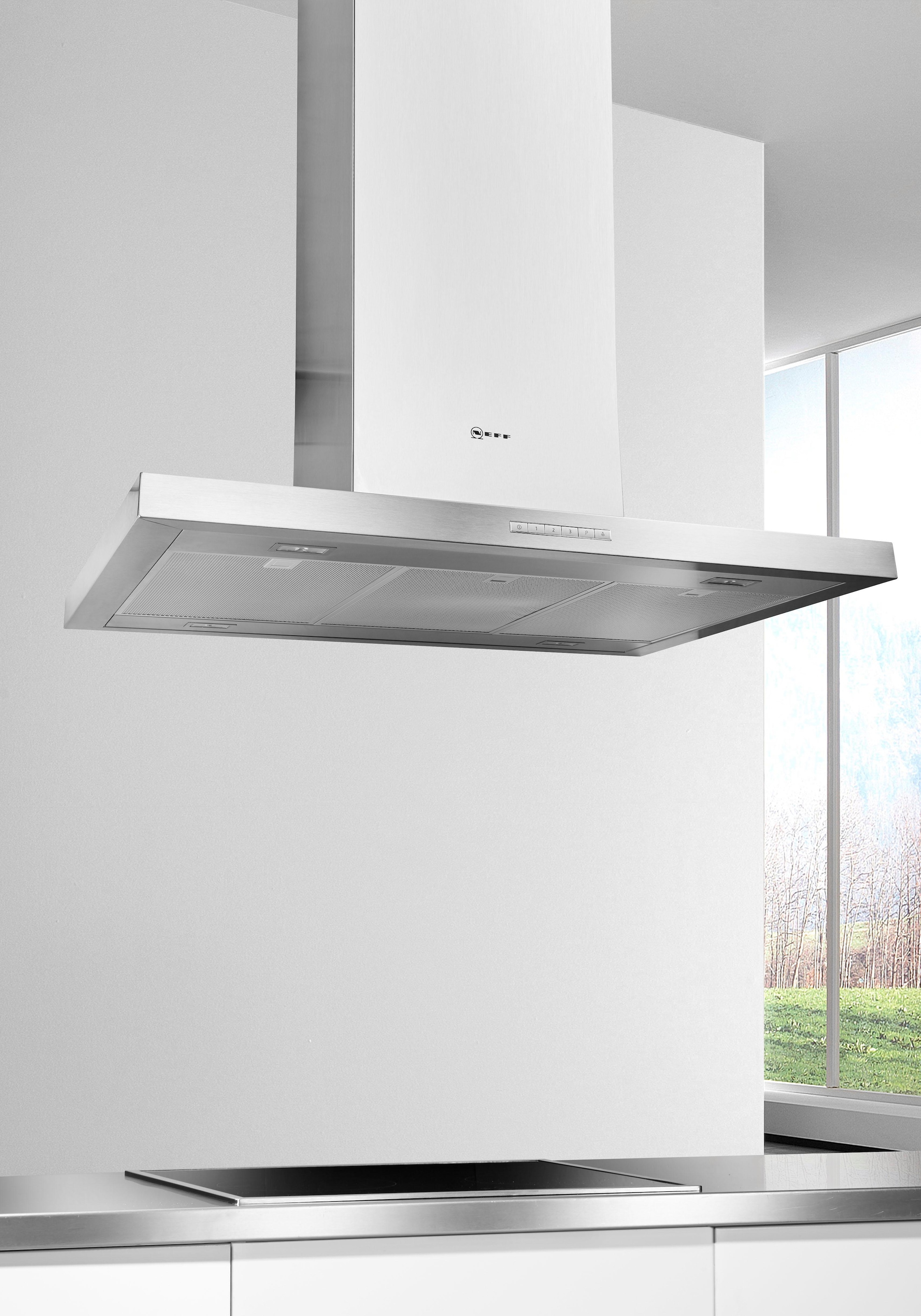 NEFF Inselhaube "I95BBE2N0" Serie N 50 Effektive Intensivstufe für Dunst & helles LED-Licht beim Kochen