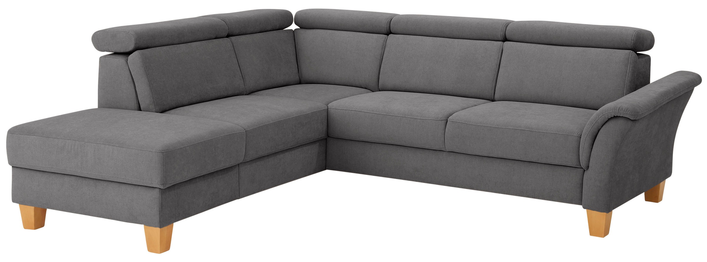 Home affaire Ecksofa »Conville L-Form«, Federkern, wahlweise mit Bettfunktion und Bettkasten bzw. Stauraum
