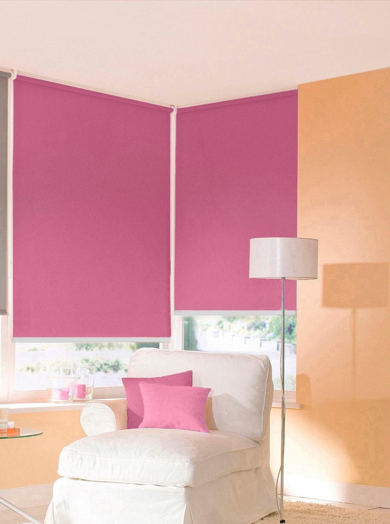 sunlines Seitenzugrollo »One size Style uni Verdunkelung« verdunkelnd freihängend Made in Germany