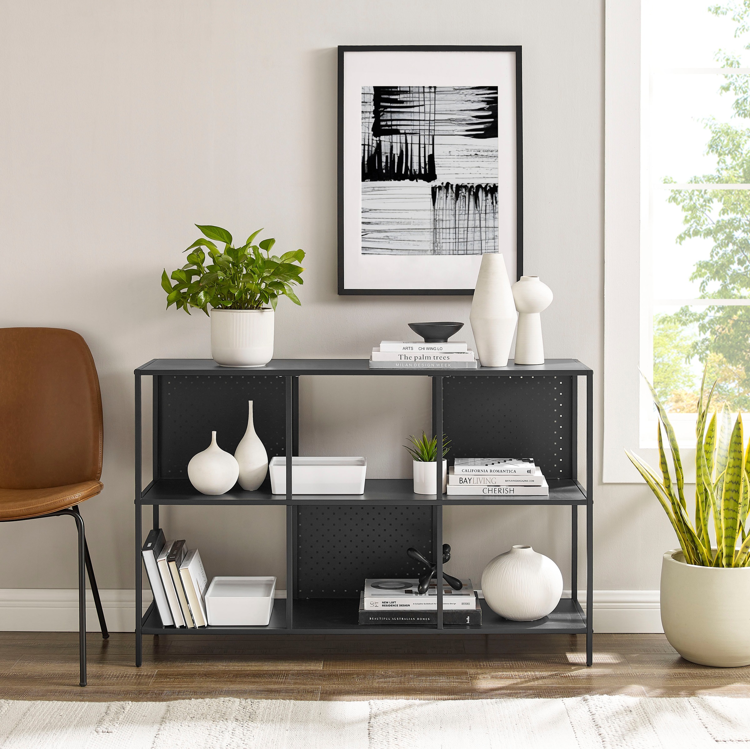 andas Standregal »Ingstrup«, Pulverbeschichtet aus Metall, Breite 120 cm, Höhe 80 cm