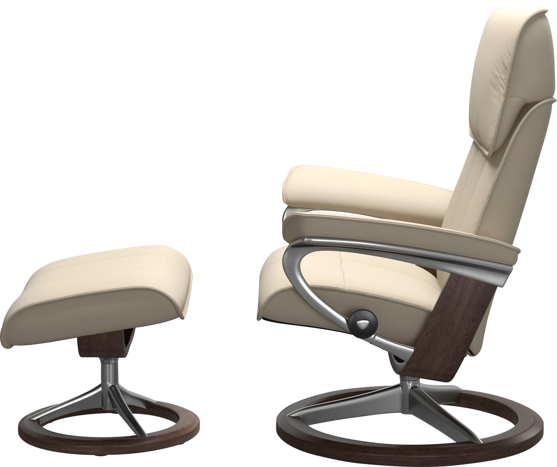 Stressless® Relaxsessel »Admiral«, (Set, Relaxsessel inkl. Hocker), mit Signature Base, Größe M & L, Gestell Wenge