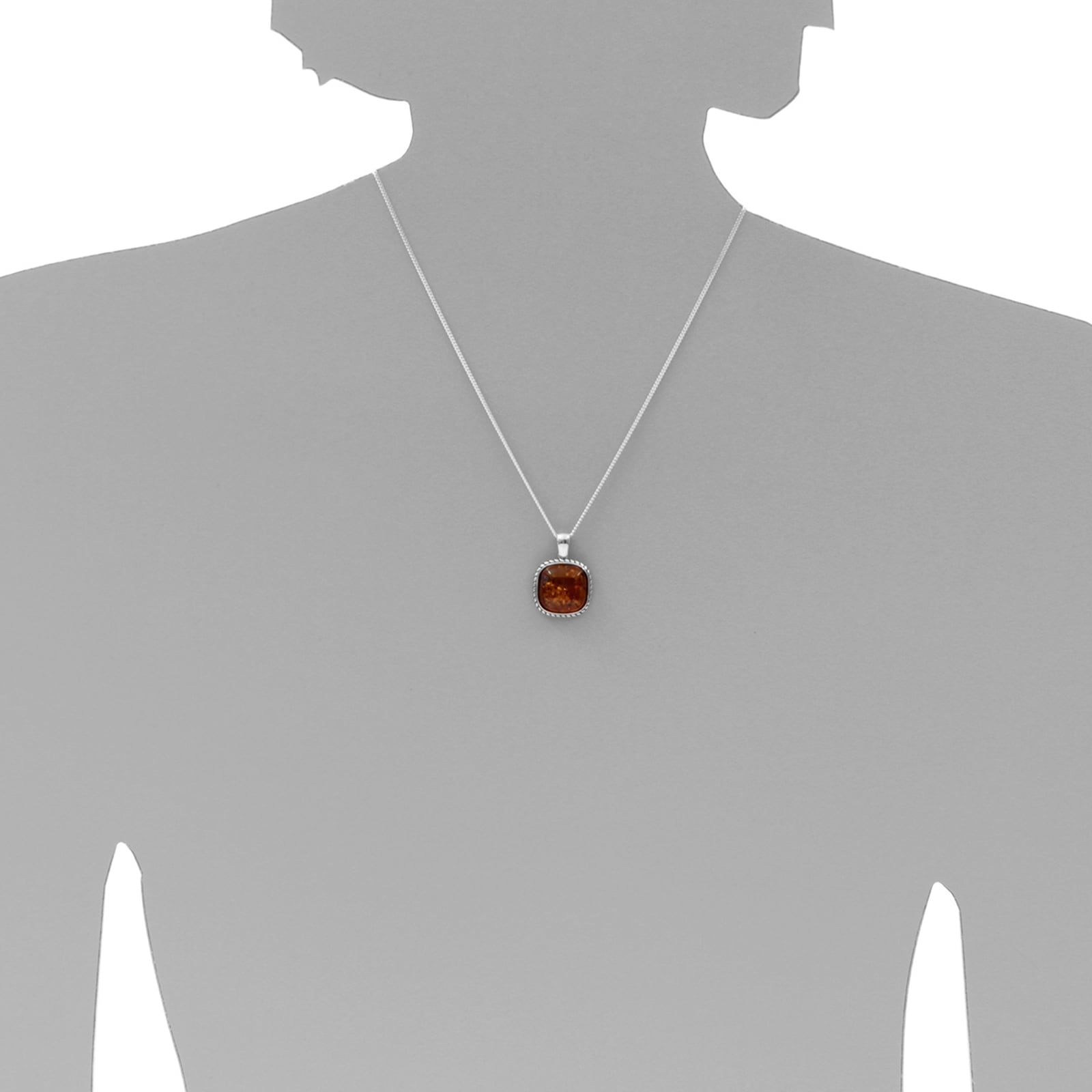 OSTSEE-SCHMUCK Kette mit Anhänger »- Franziska - Silber 925/000 - Bernstein«