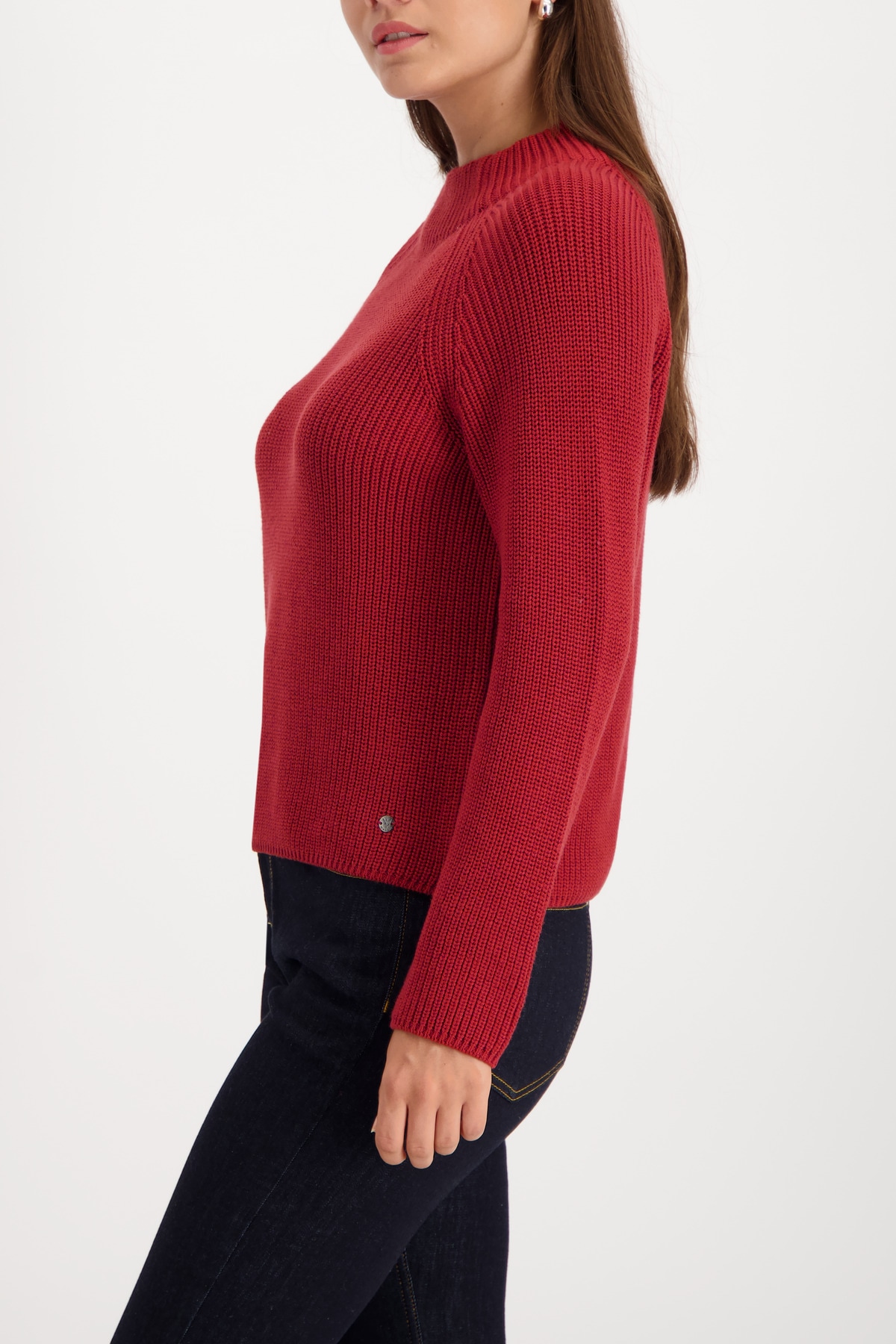 Monari Strickpullover Regular fit mit Rundhalsausschnitt