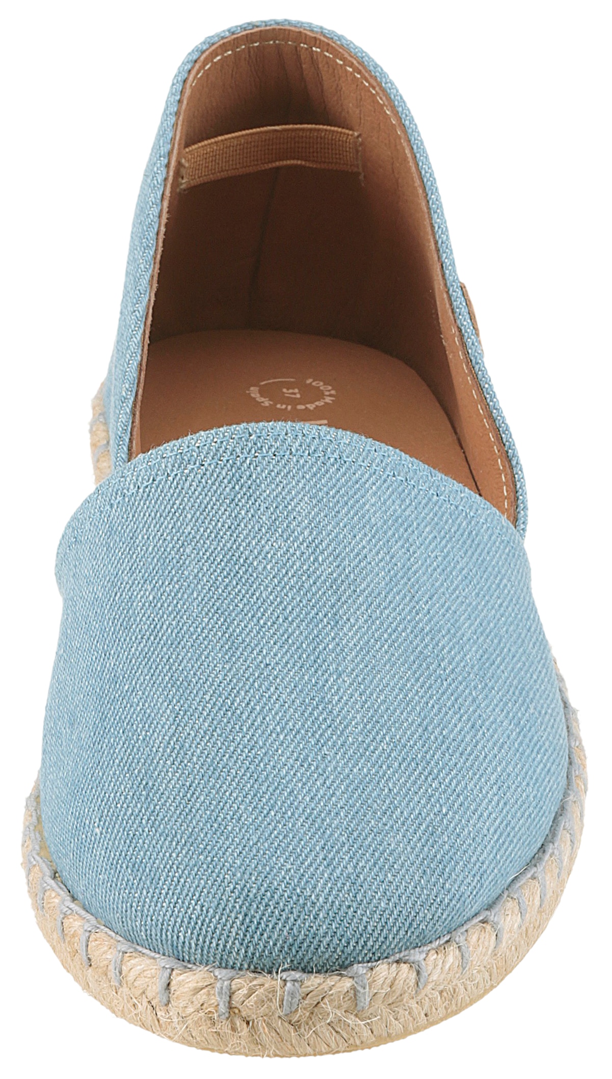 VERBENAS Espadrille »CARMEN DENIM«, Slipper, Sommerschuh, Strandschuh im Jeanslook