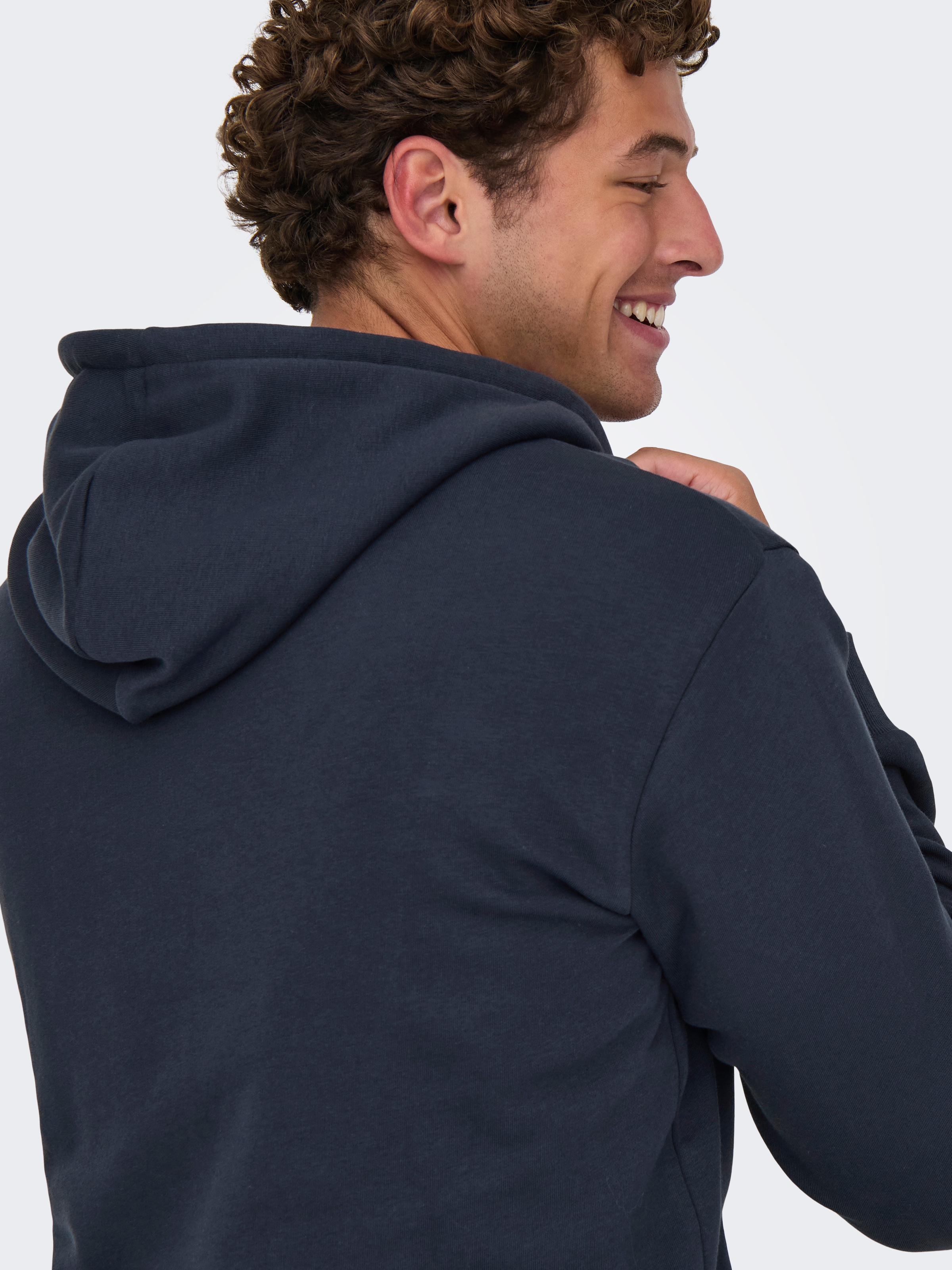 ONLY & SONS Kapuzensweatjacke »ONSCERES ZIP THR. HOODIE SWEAT NOOS«