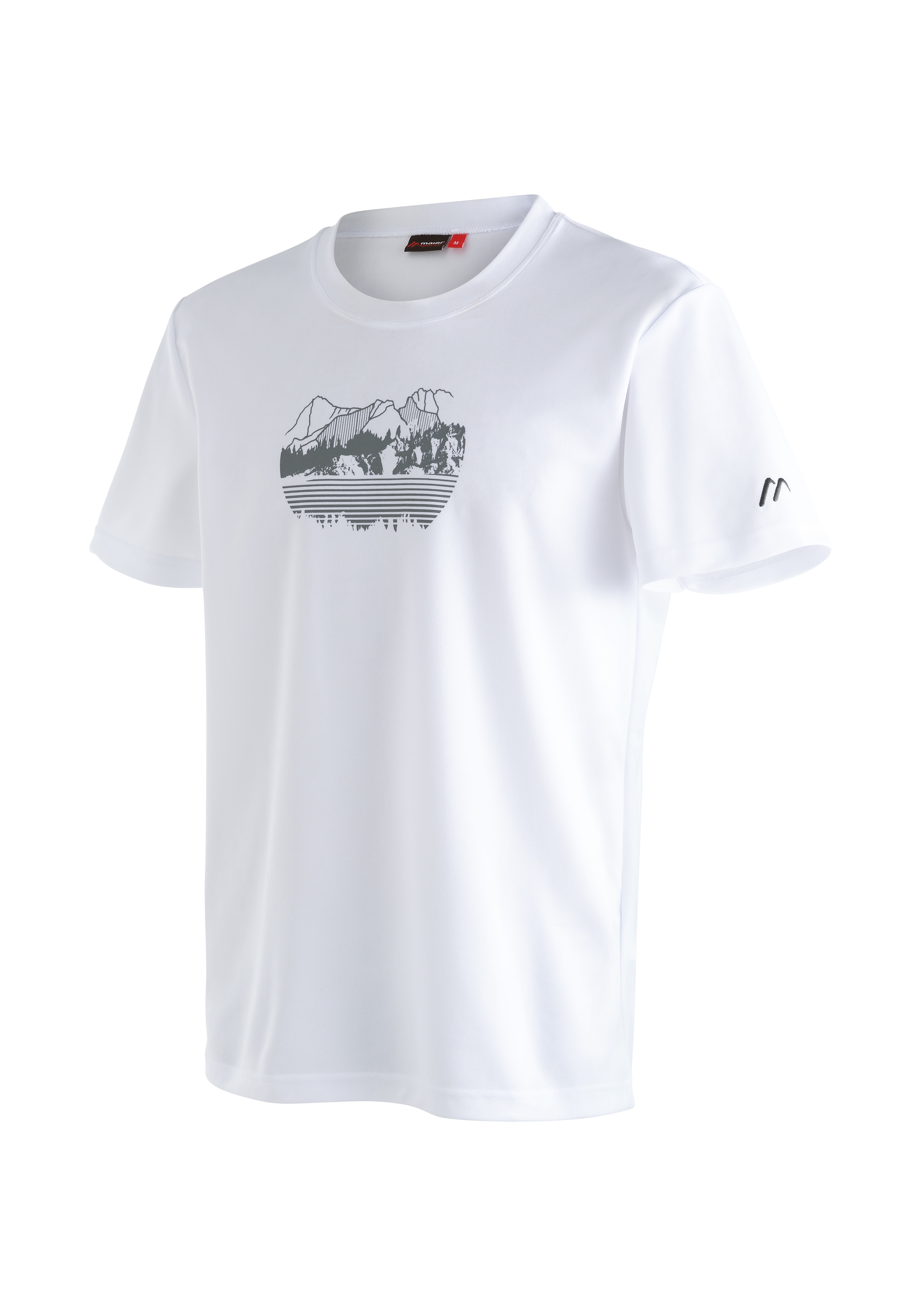 Maier Sports Funktionsshirt »Walter Print«, Funktionales, Passform T- idealer mit bei komfortables Shirt