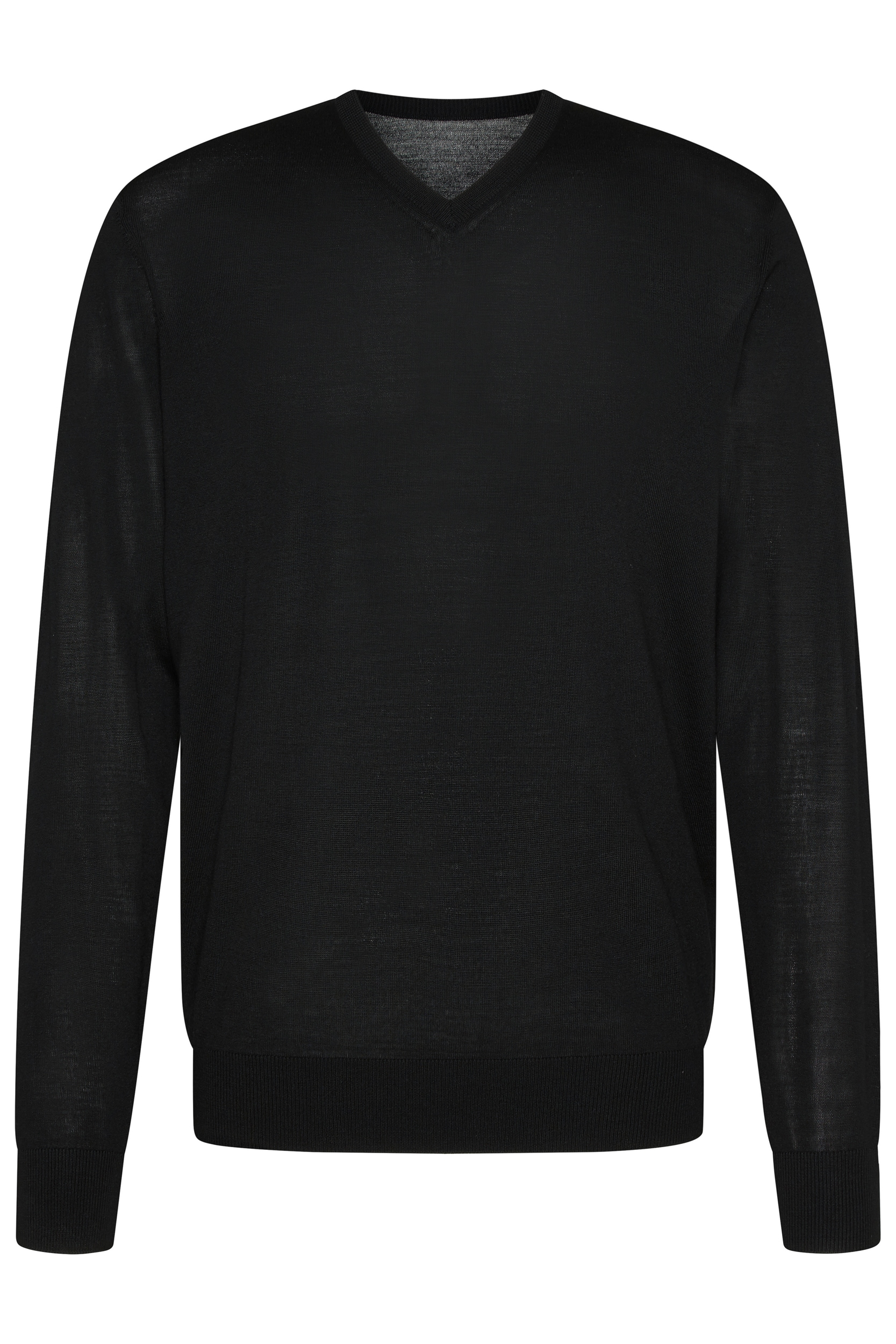 bugatti Rundhalspullover aus feiner Merinowolle