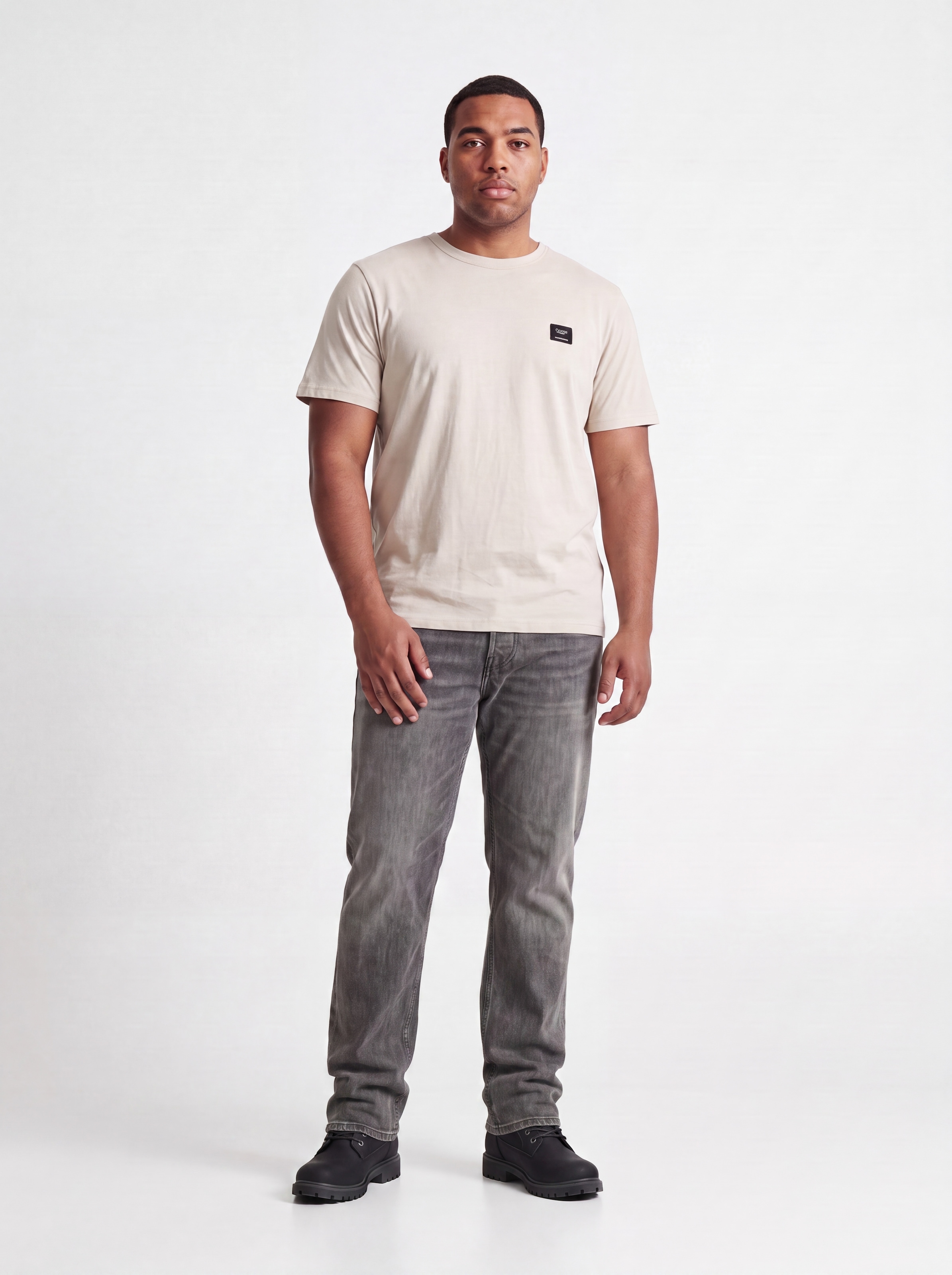 Jack & Jones PlusSize T-Shirt »JJCLEVELAND TEE SS CREW NECK PLS« Baumwolle, regular fit