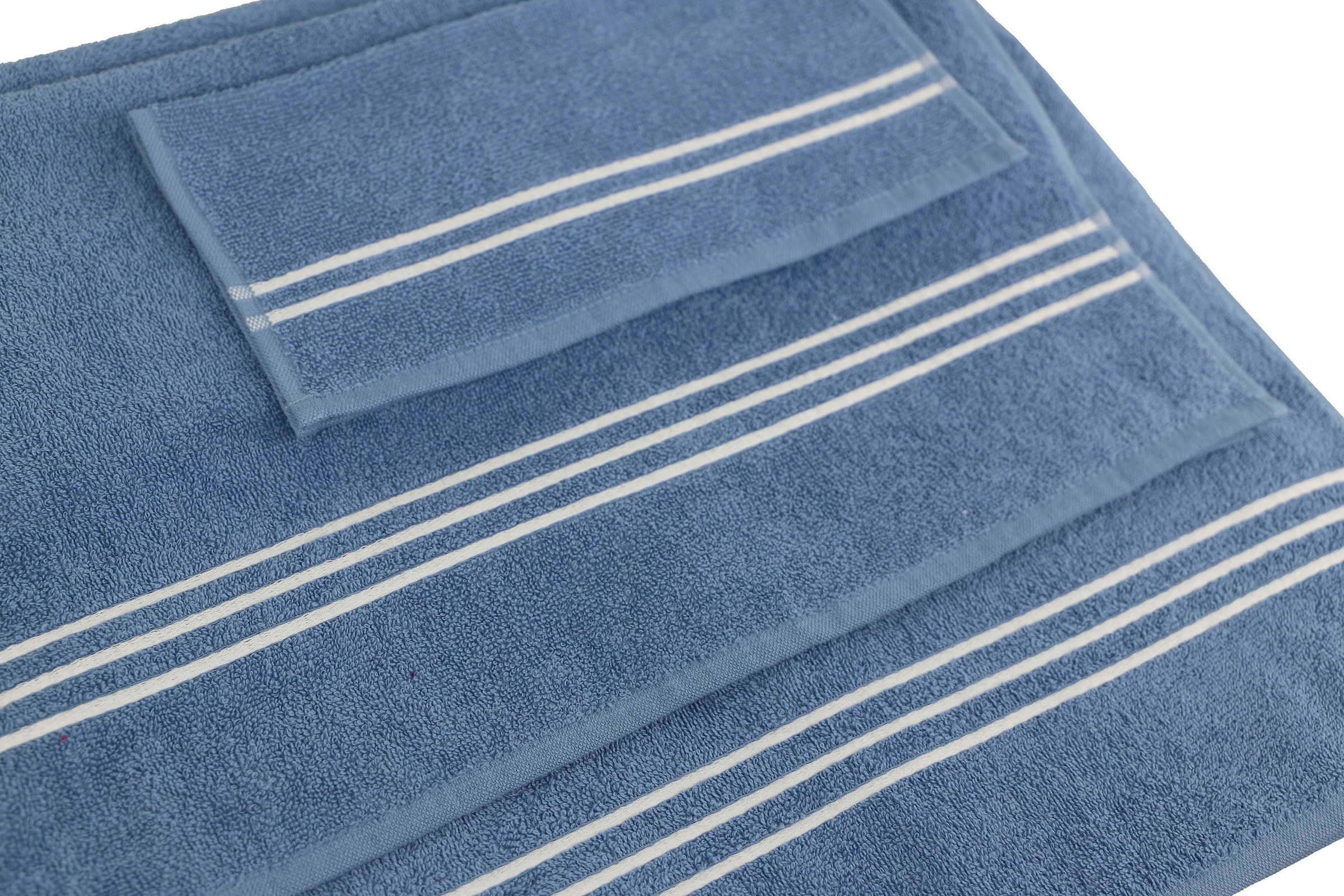 KangaROOS Handtuch Set mit aus tlg., »Dalia«, Baumwolle Walkfrottier, kaufen Handtuch-Set online Streifenbordüre, 100% 6 Set, einfarbiges
