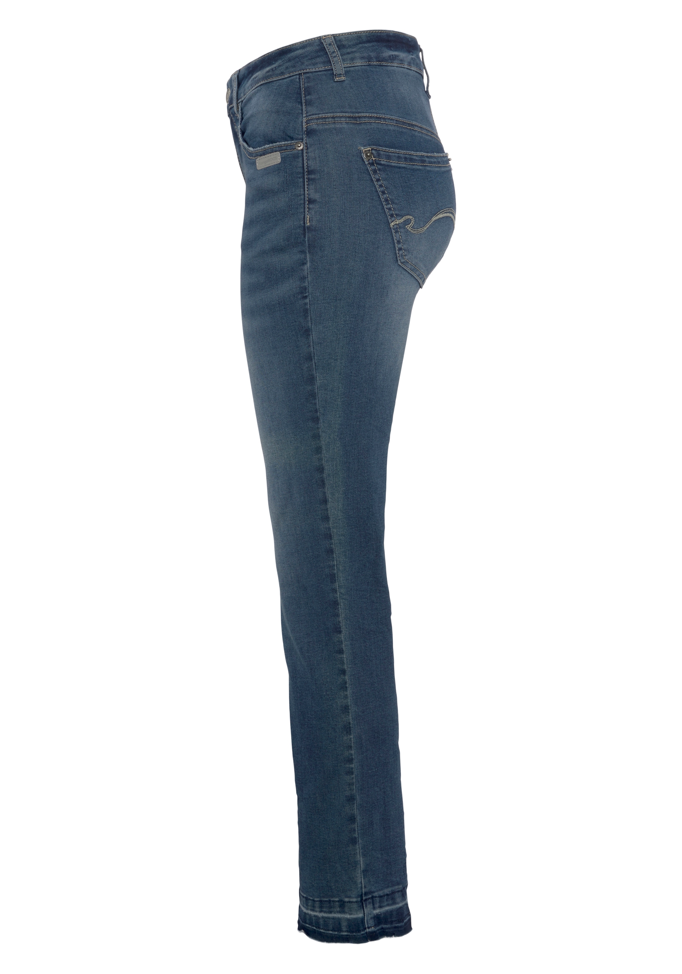 KangaROOS 7/8-Jeans »CULOTTE-JEANS«, mit ausgefranstem Saum - NEUE KOLLEKTION