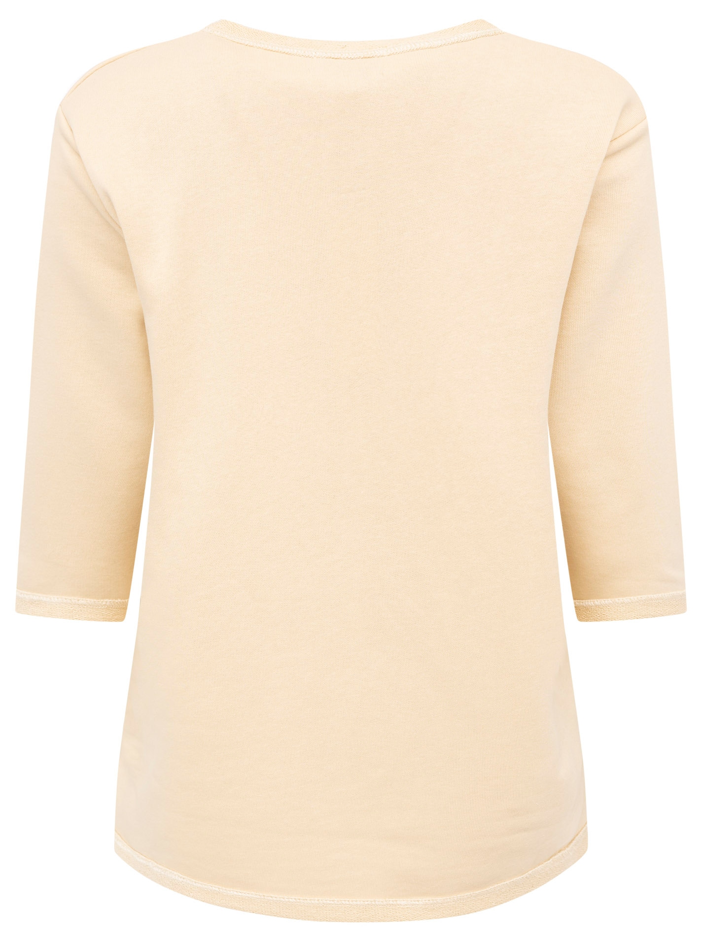 Zwillingsherz Langarmshirt »"Smile"«, 3/4-Arm, Rundhalsausschnitt, Stickerei