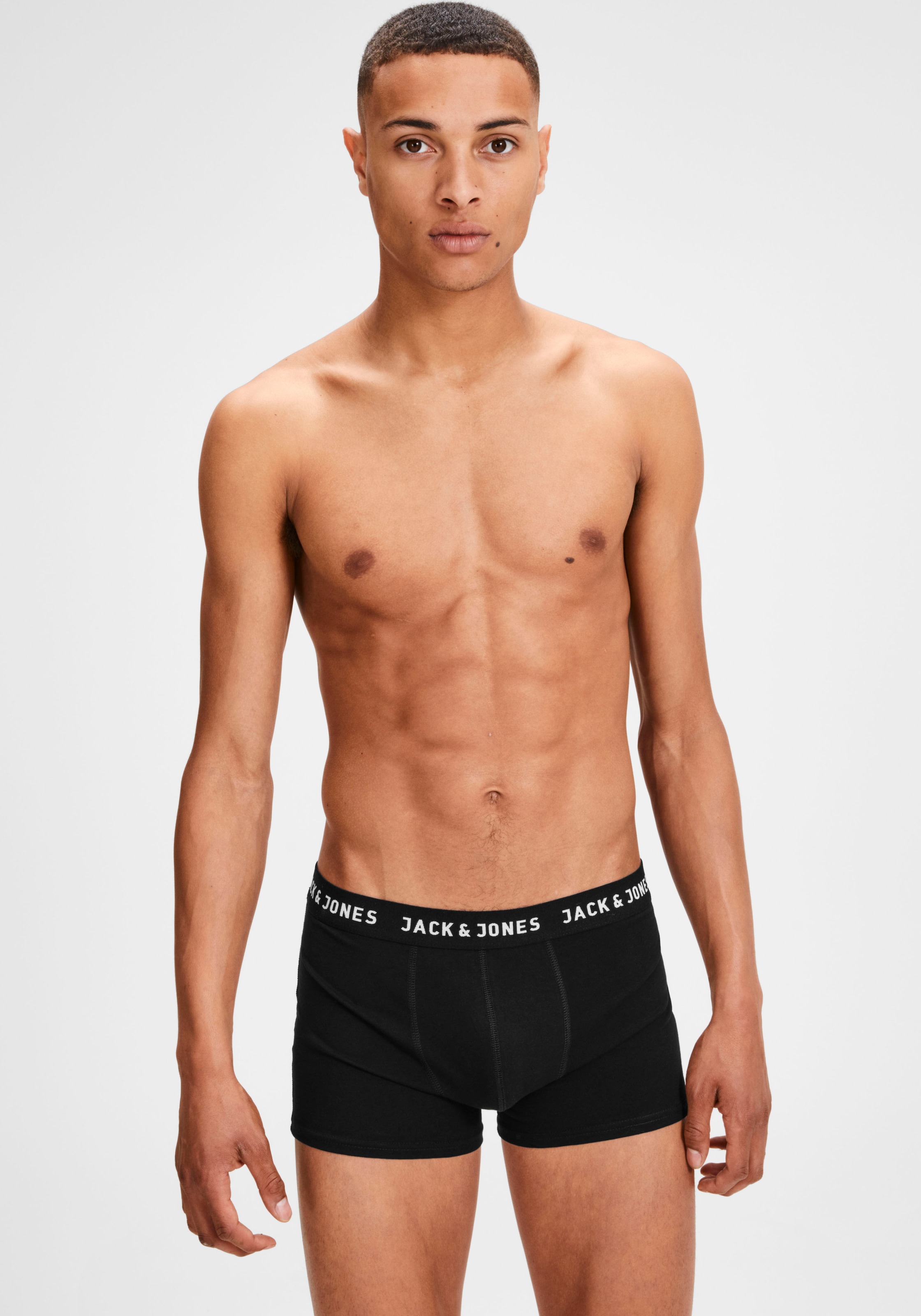 Jack & Jones Boxer »JACHUEY TRUNKS 5 PACK NOOS«, (Packung, 5 St.), mit Logobündchen