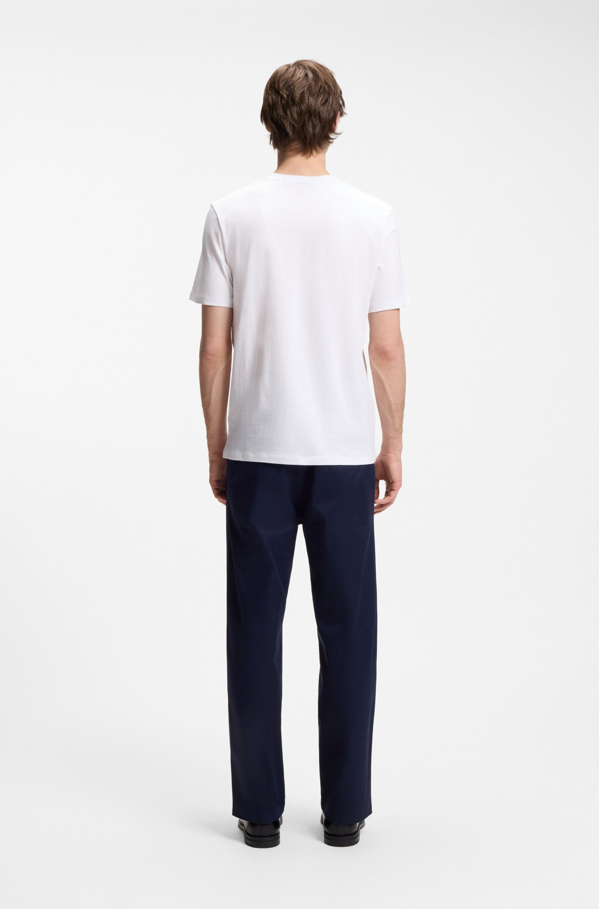 HUGO T-Shirt »Dirunn« Reine Baumwolle, Rundhalsausschnitt, Regular Fit