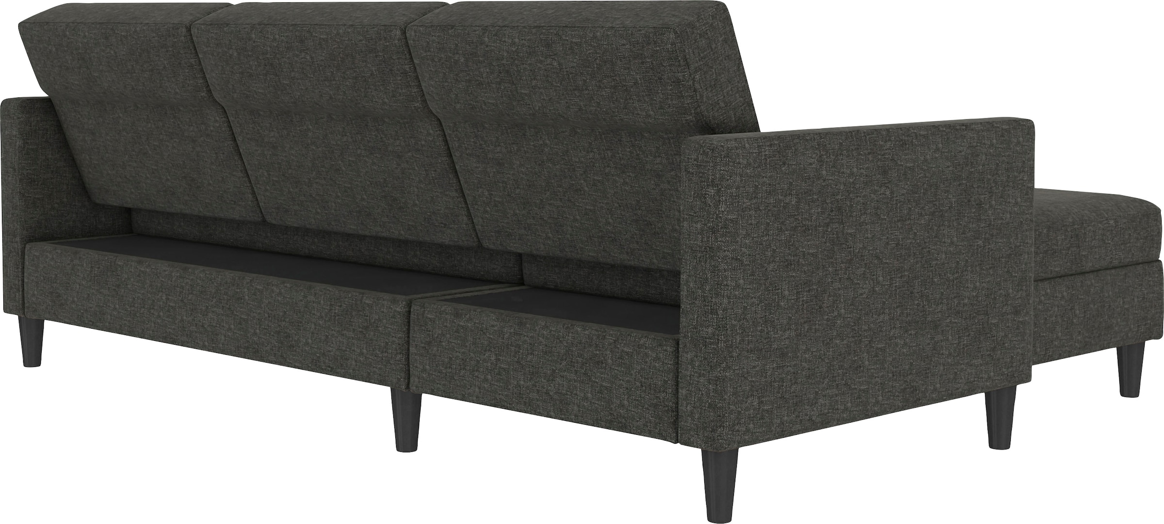 Dorel Home Ecksofa »Hartford II«, mit Bettfunktion und Stauraum, Recamiere beidseitig montierbar