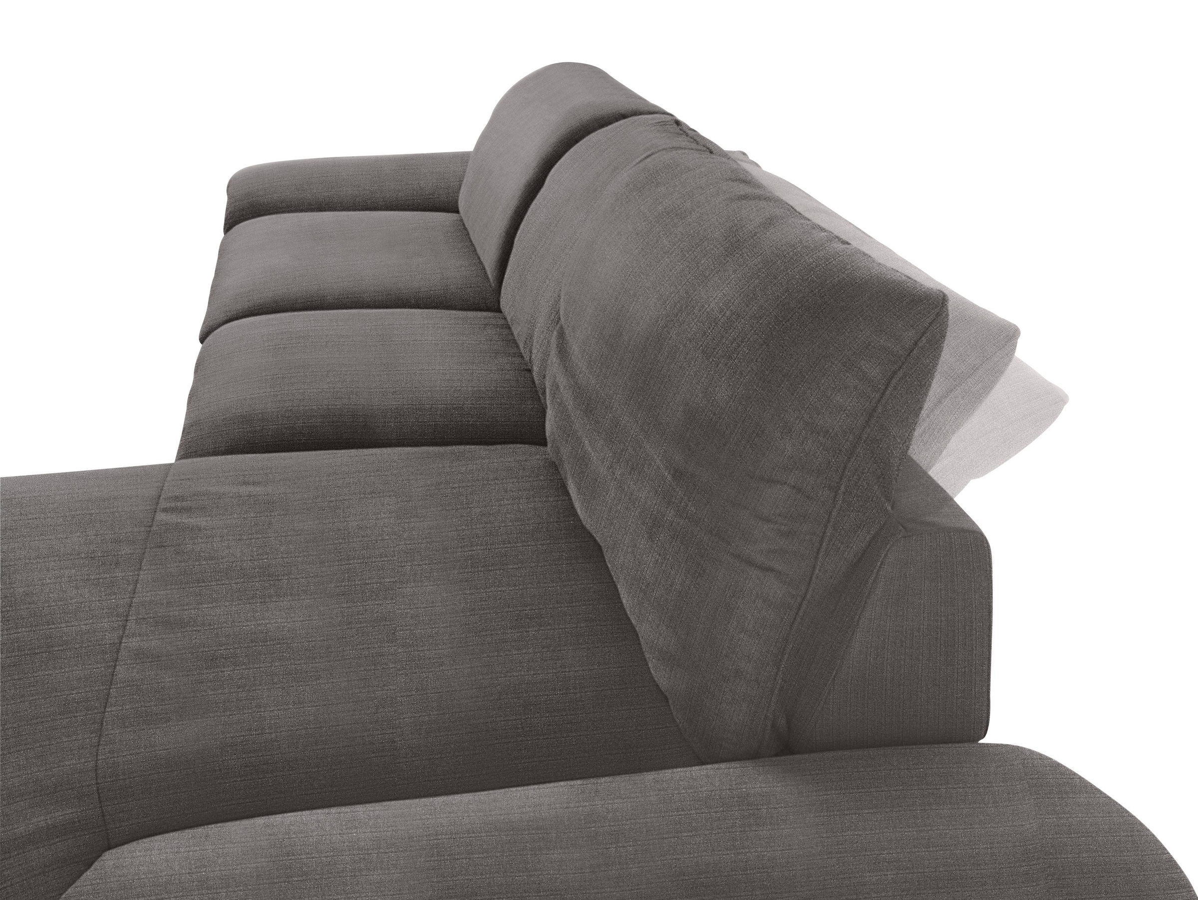 W.SCHILLIG Ecksofa »enjoy&MORE, Designsofa, bequem, zeitlos und elegant, L-Form«, Sitztiefenverstellung, Füße schwarz pulverbeschichtet, Breite 340 cm