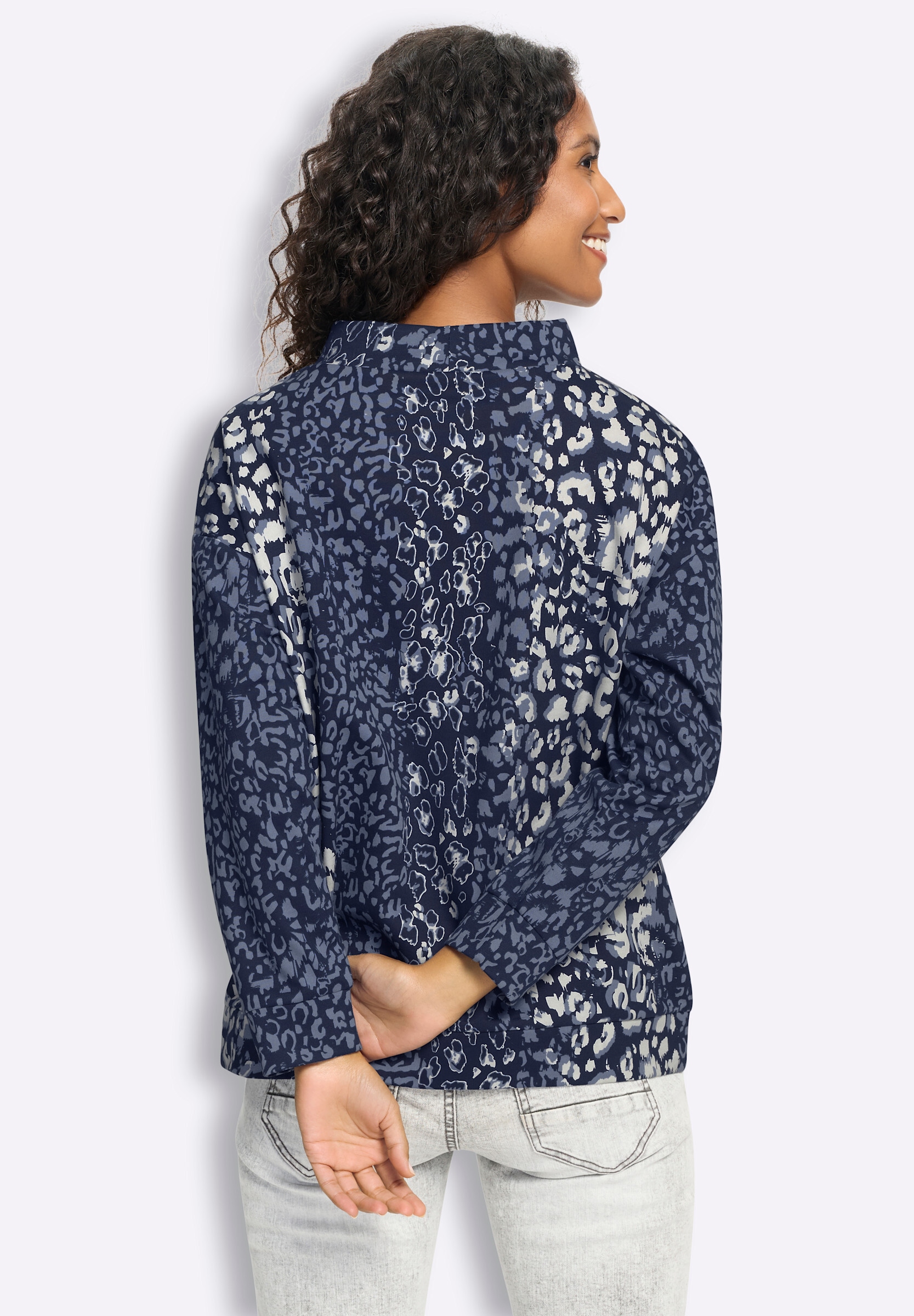 heine Sweatshirt »Sweatshirt Sweatshirt mit Animal-Dessin«
