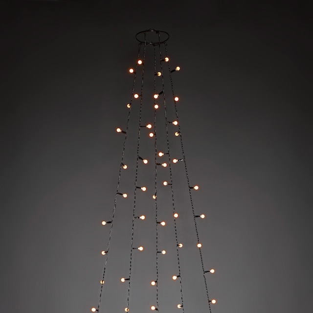 KONSTSMIDE LED-Baummantel, 150 St.-flammig, LED Lichterkette mit Ring Ø 11,  mit Globes, 5 Stränge à 30 Dioden günstig online kaufen