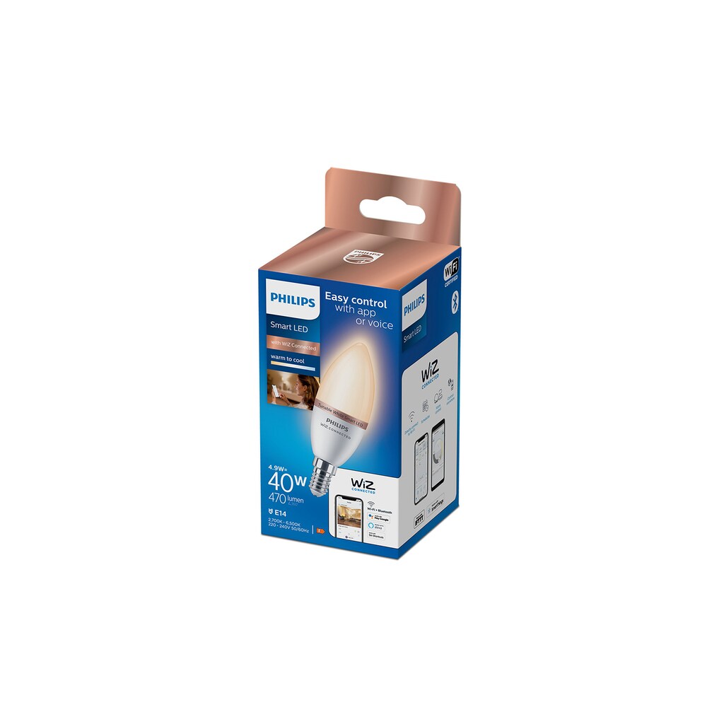 Philips Smarte LED-Leuchte »Lampe TW 40W C37 E14 1PF/6«