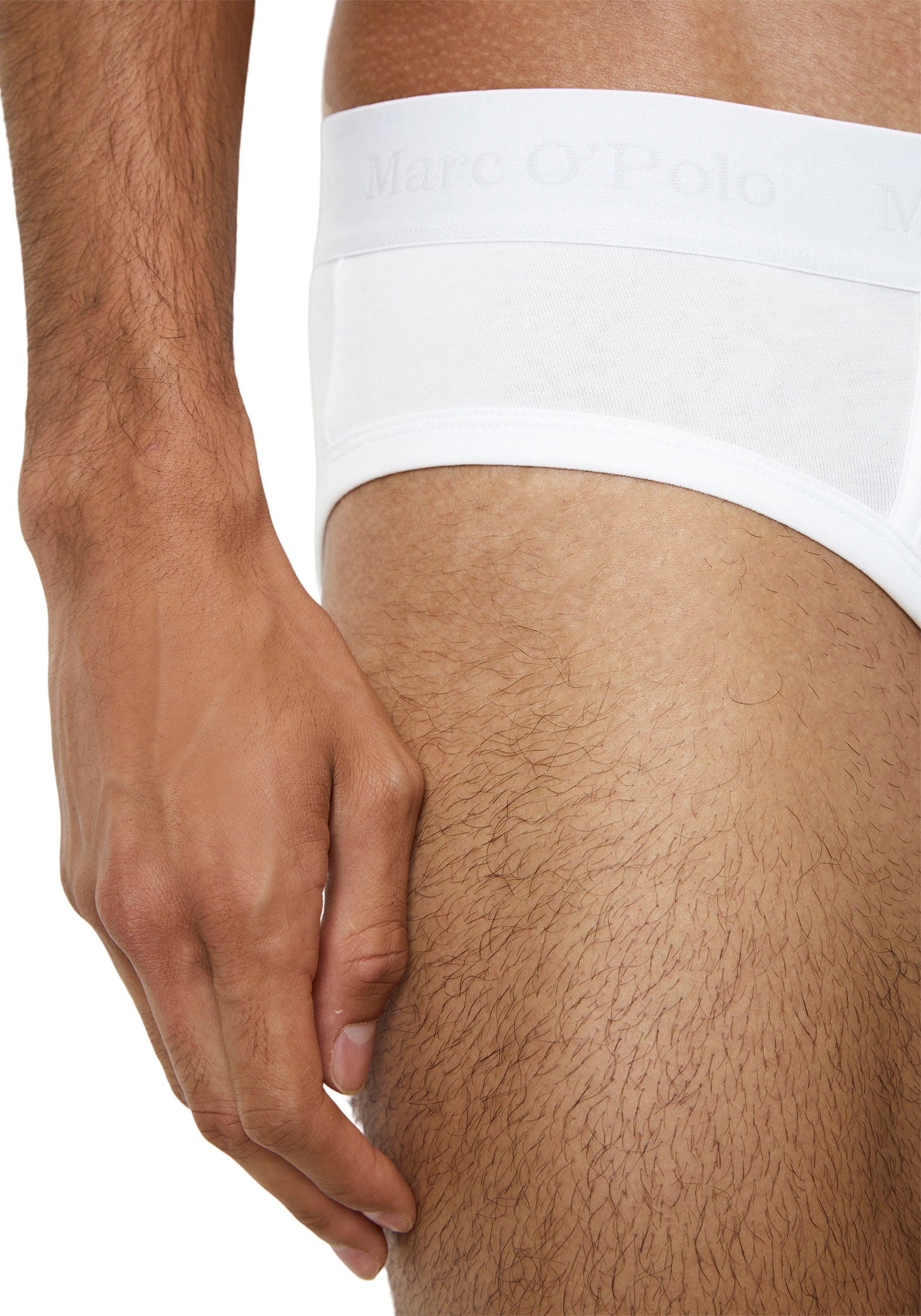 Marc O'Polo Slip »Essentials« 3er Pack,  mit elastischem Logobund