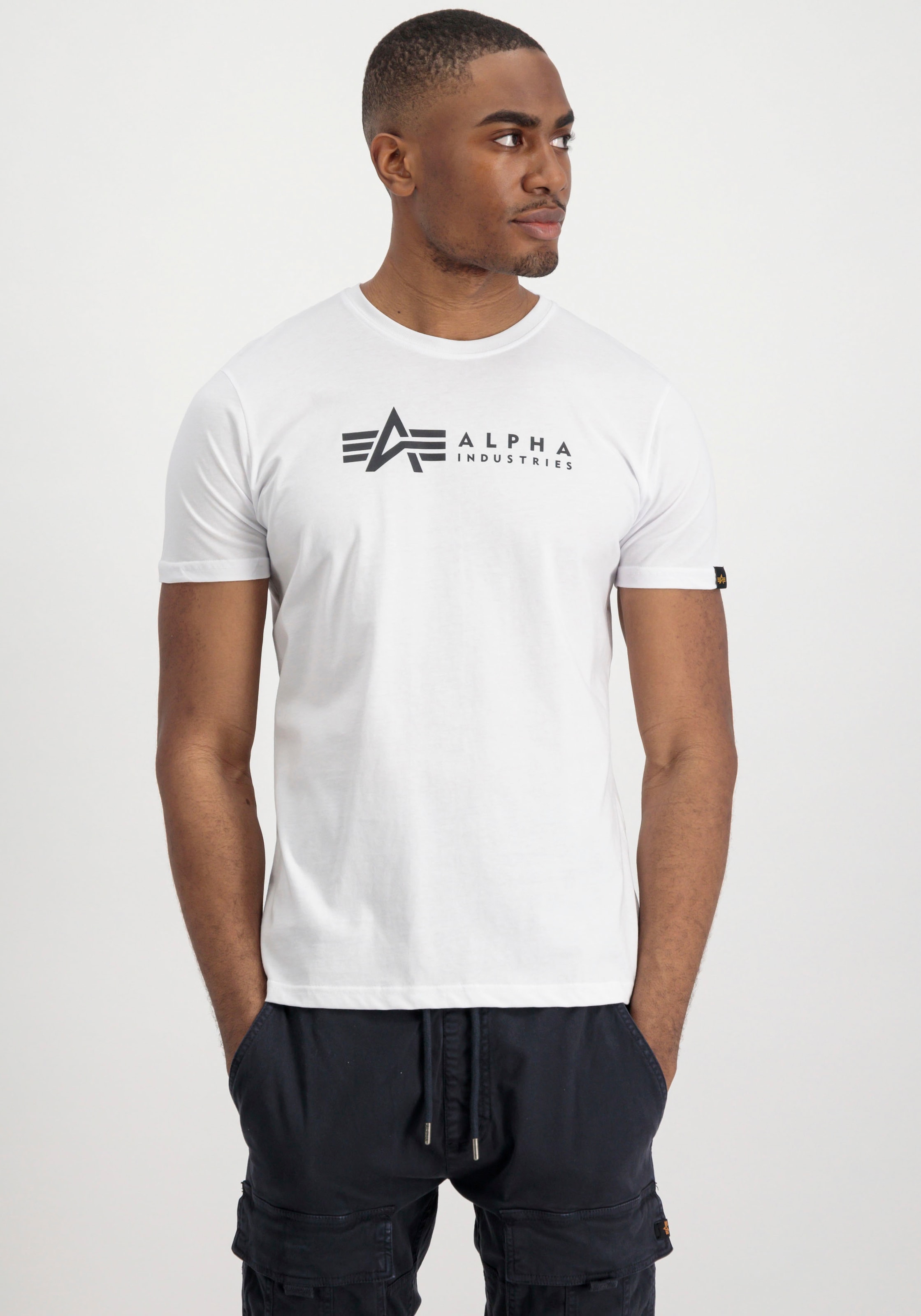 Alpha Industries Rundhalsshirt »Label T 2 Pack«, (Packung, 2 tlg., 2er-Pack)