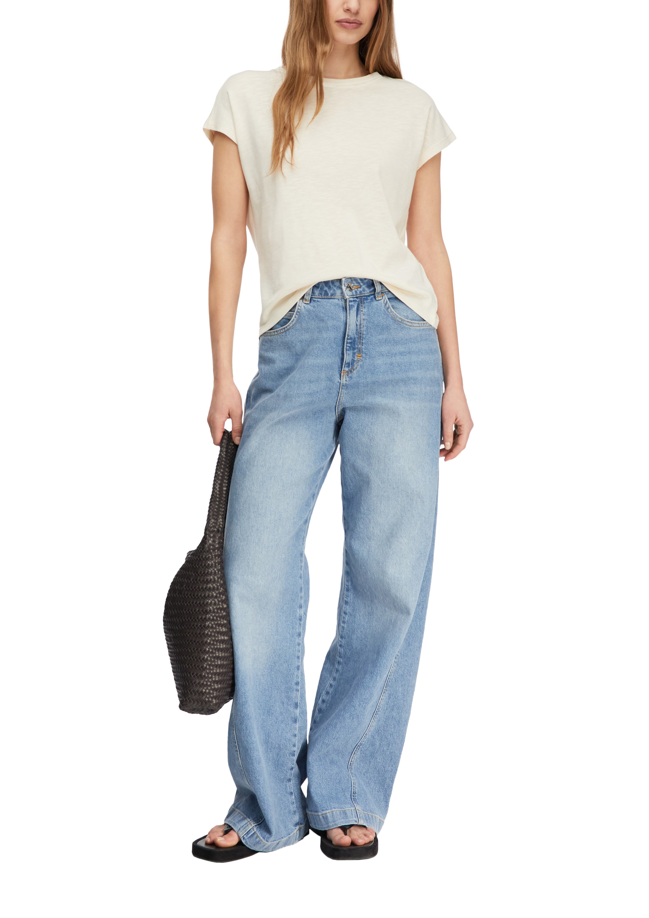 Comma T-Shirt mit Cap-Sleeves