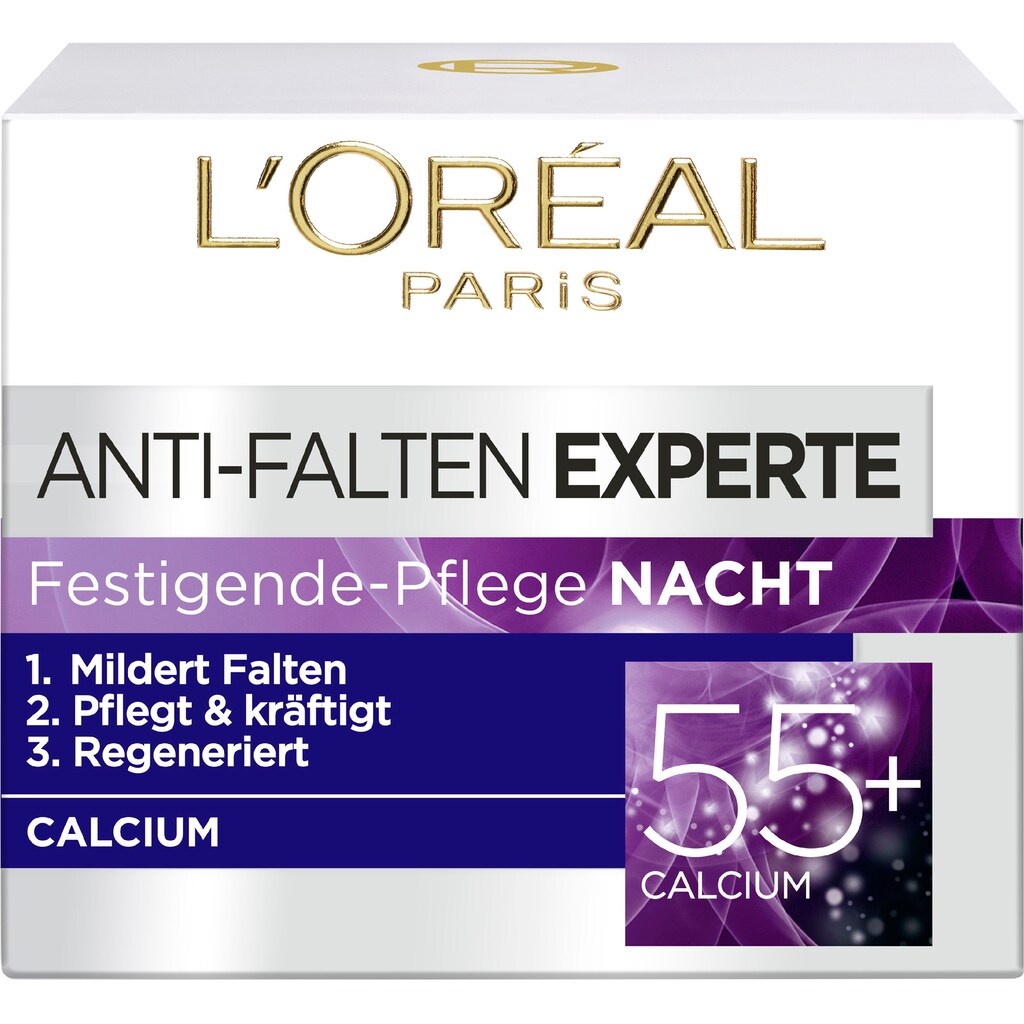 L'ORÉAL PARIS Nachtcreme »Anti-Falten-Expert Calcium 55+ Nachtpflege«