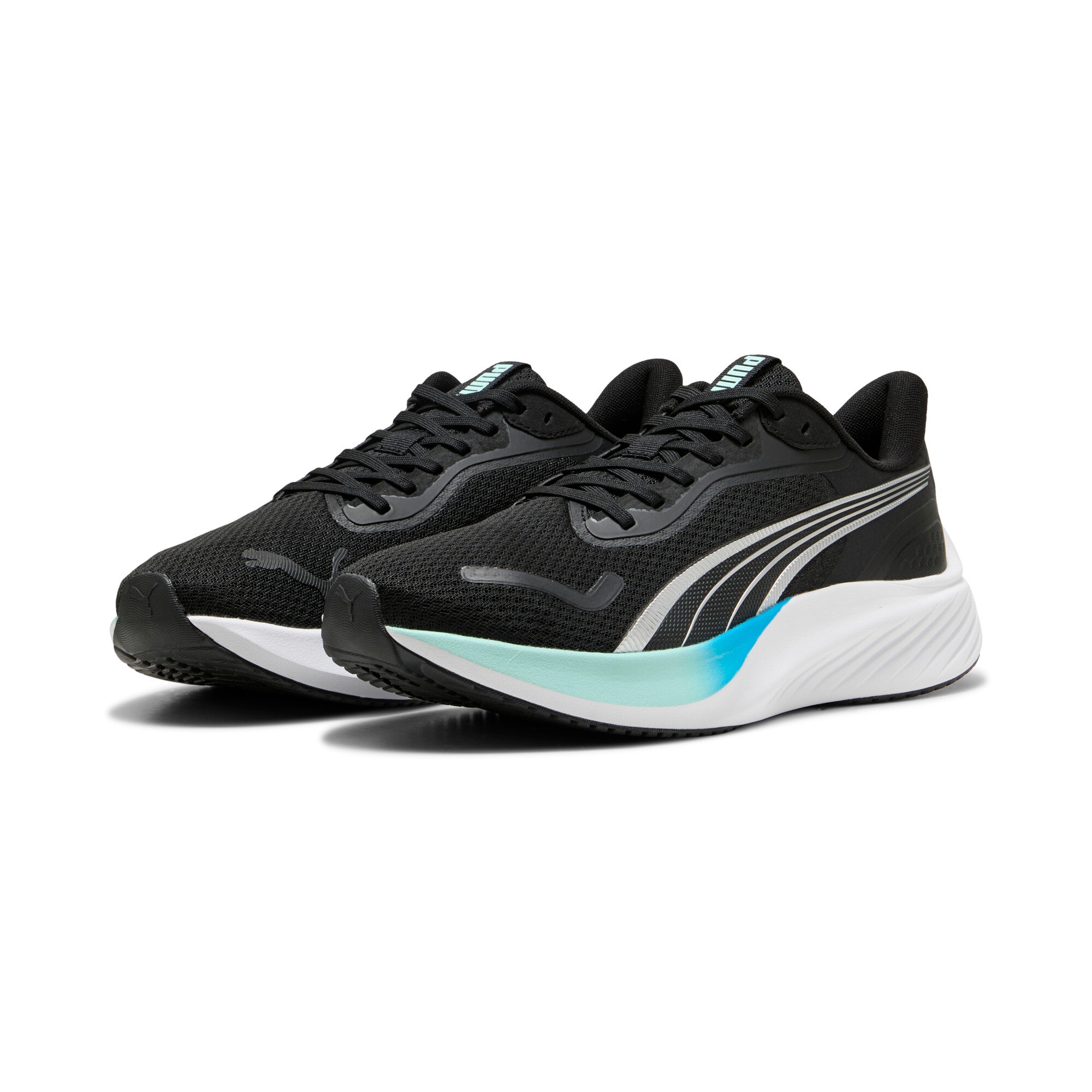 PUMA, Damen, »POUNCE LITE«, PUMA Black-Mint Melt-Speed Blue, 44, PUMA Black-Mint Melt-Speed Blue, Performance Fit