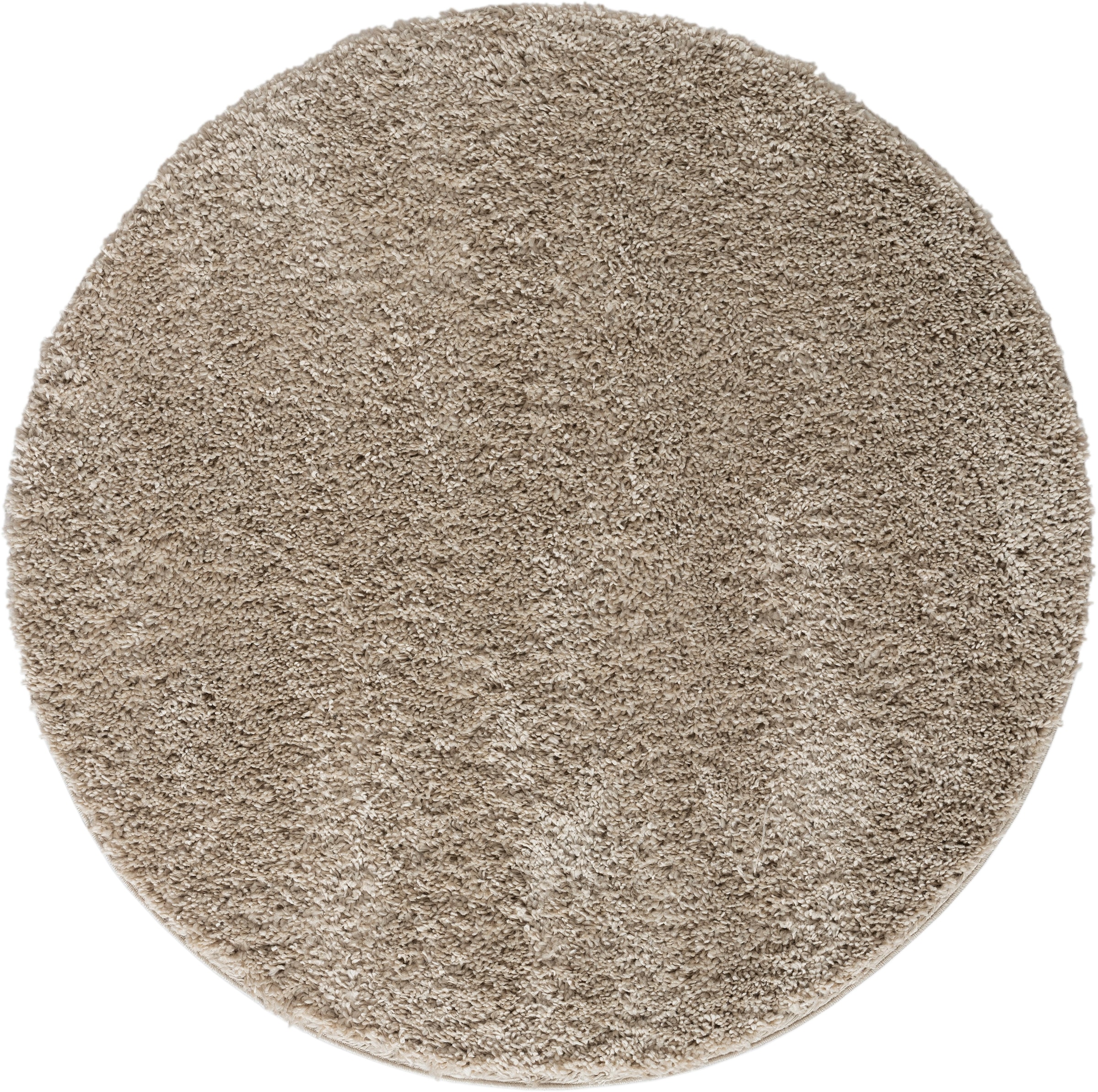 Myflair Möbel & Accessoires Hochflor-Teppich »My Shaggy«, rund, 37 mm Höhe, Shaggy, Uni Farben, leicht glänzend, Microfaser, extra flauschig
