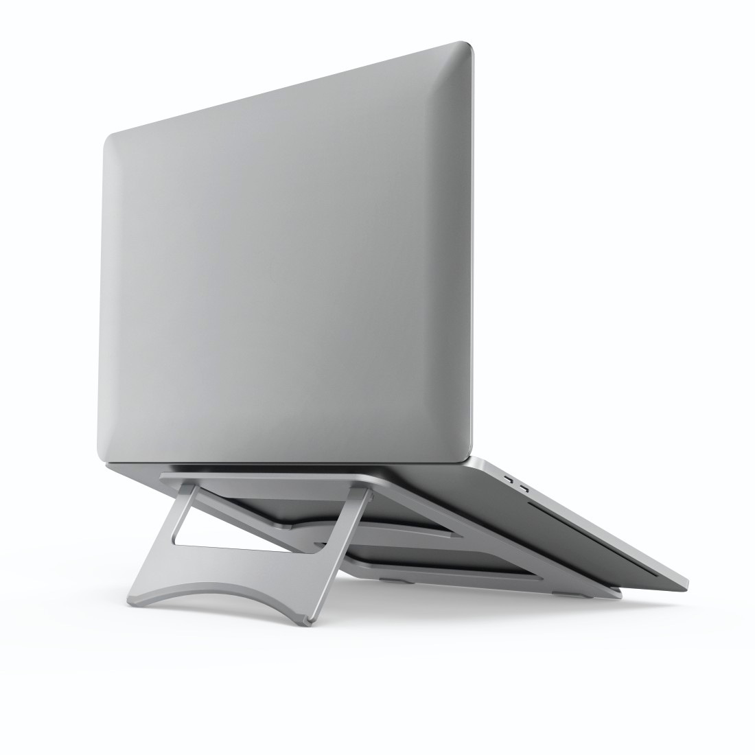Hama Laptop-Ständer »Laptop-Stand "Aluminium", faltbar, bis 40 cm (15,6"), Silber« bis 40 cm Zoll Notebook Ständer
