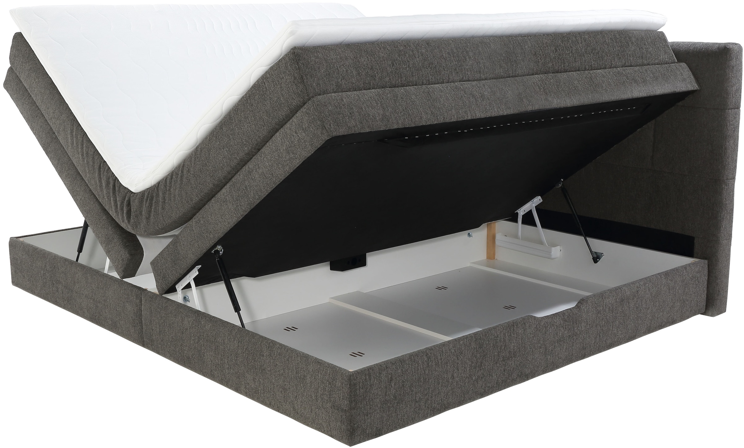 Jockenhöfer Gruppe Boxspringbett »Casa Grande in der Breite 240cm, Familienbett mit riesigem Bettkasten« 7-Zonen-TTFK-Matratze, KS-Topper, verschiedene Härtegrade wählbar