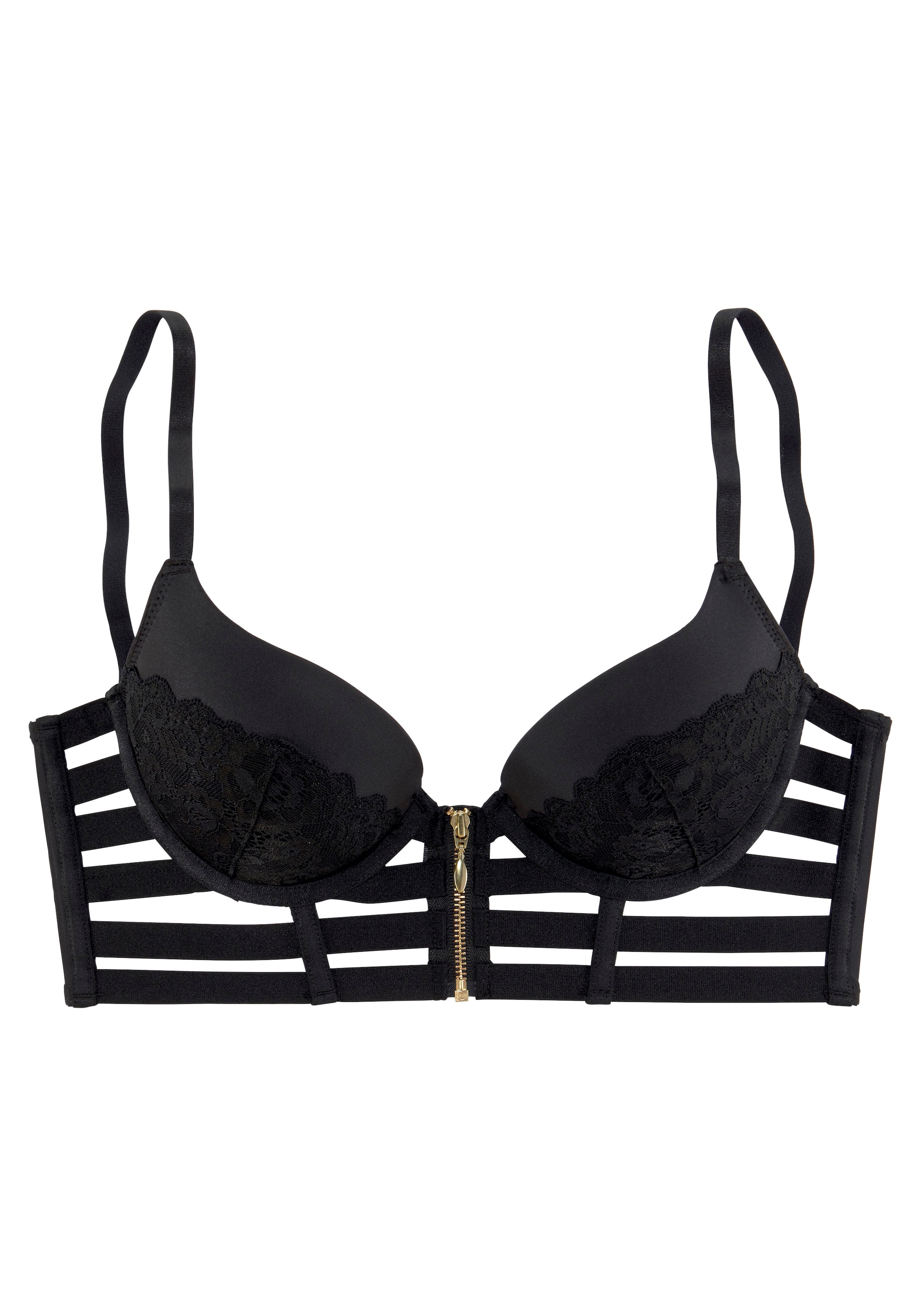 JETTE Push-up-BH, mit dekorativen Bändern, sexy Dessous