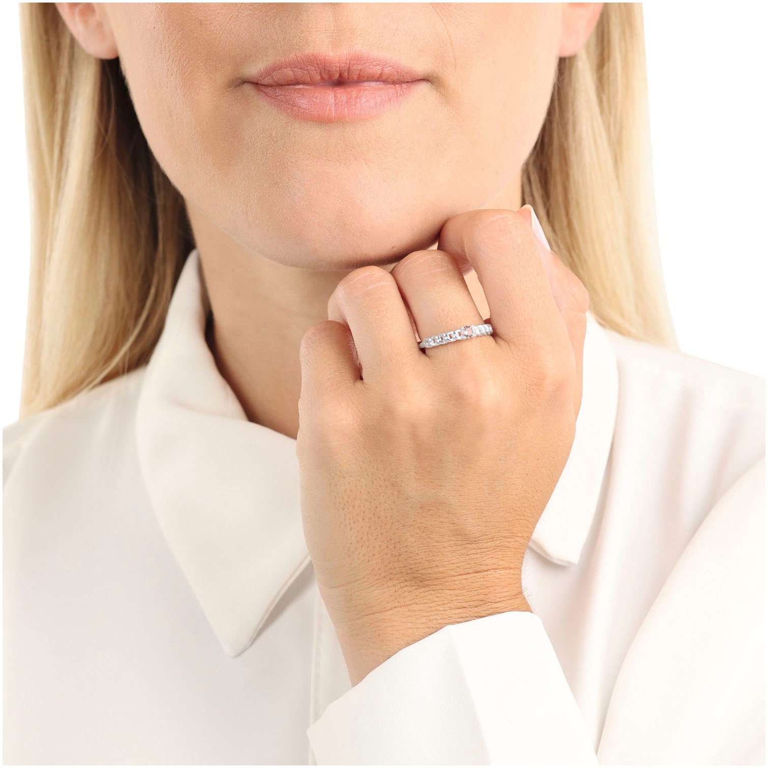 Amor Fingerring »2037272/-73/-74/-75/-76«, mit Zirkonia (synth.)