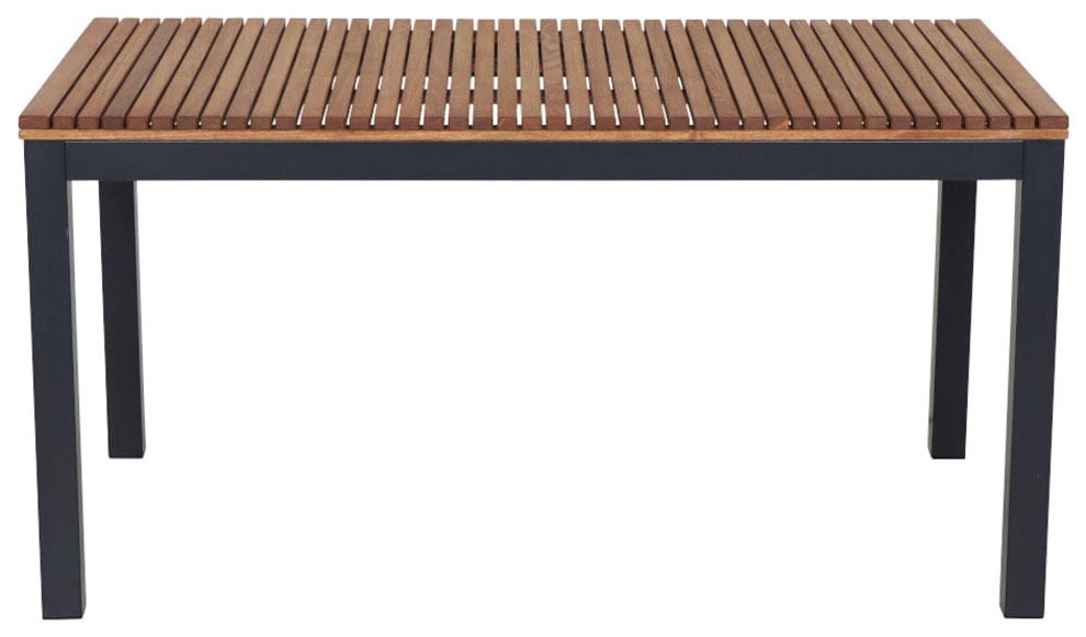 Siena Garden Gartentisch »Bozen«, (1 St.), BxTxH: 90x160x76 cm, Alu graphit, Robinieholz, geölt