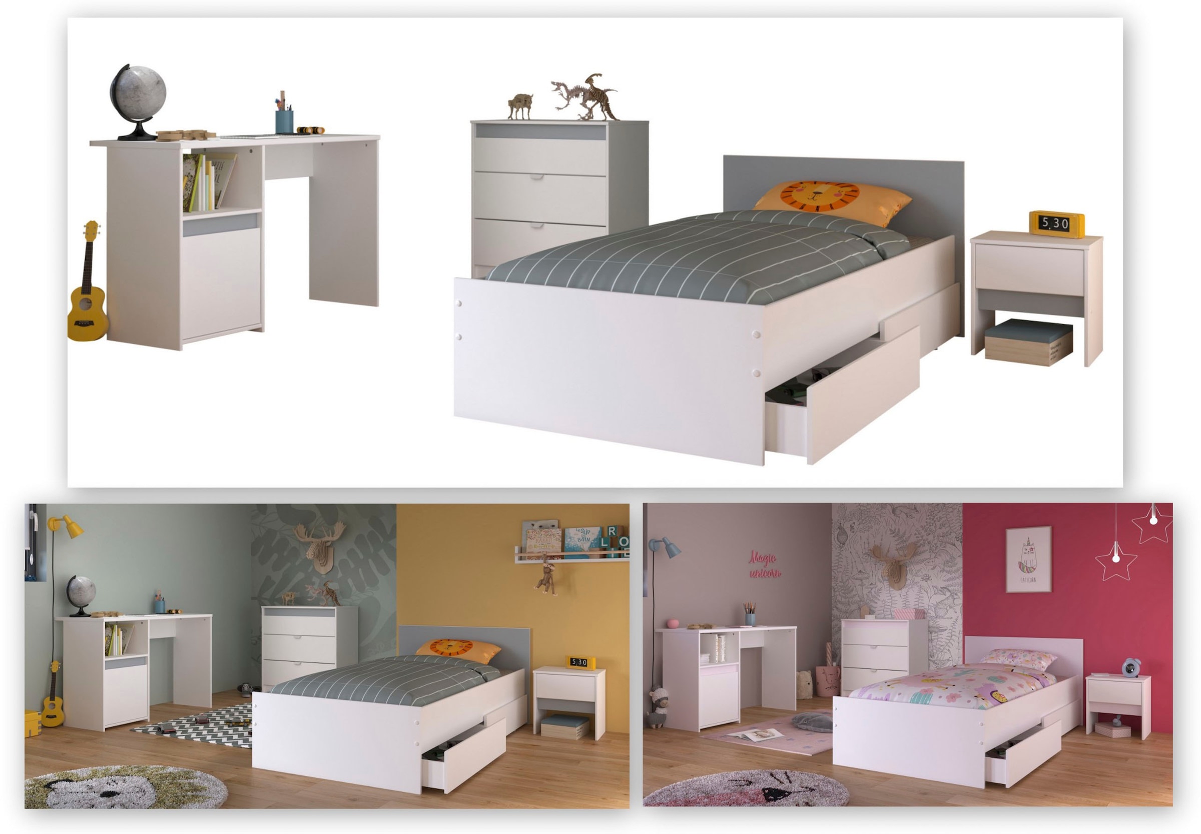 Parisot Jugendzimmer-Set »Pirouette«, (Set, 5 tlg.)