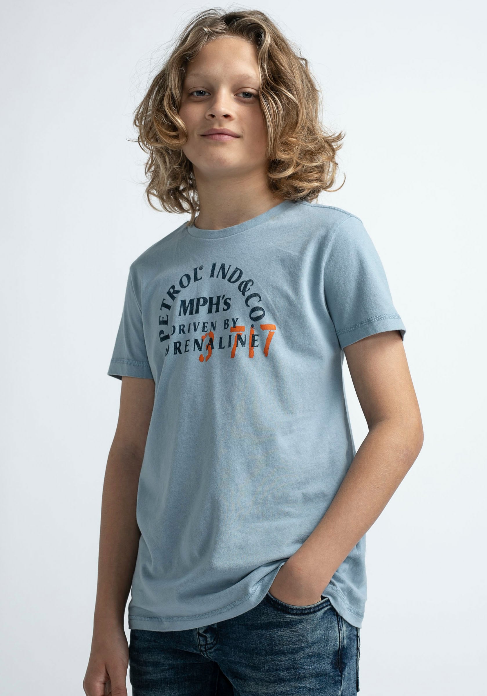 Petrol Industries T-Shirt, für BOYS, aus bei Baumwolle