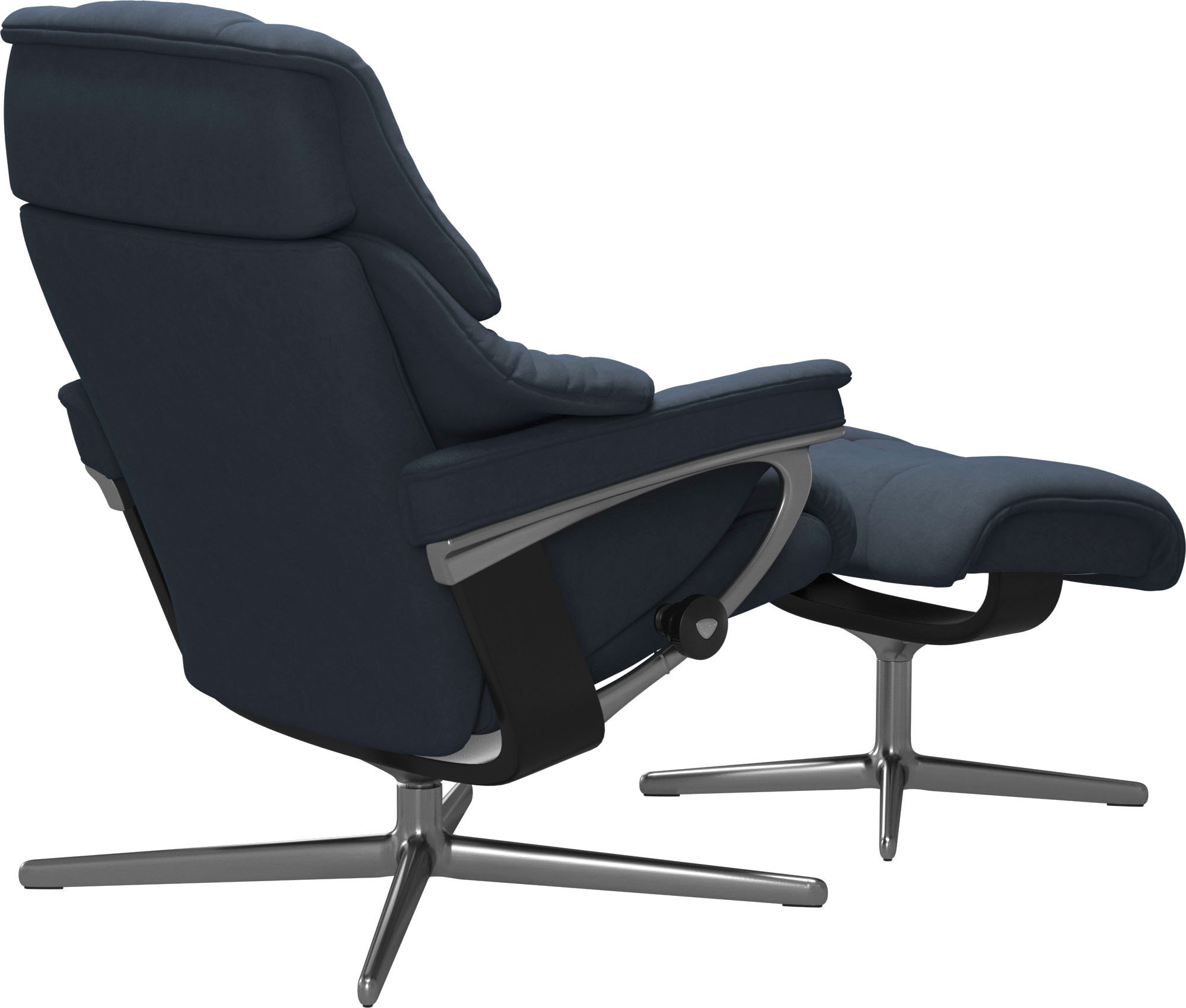 Stressless® Fußhocker »Reno« mit Cross Base, Größe S, M & L, Holzakzent Schwarz