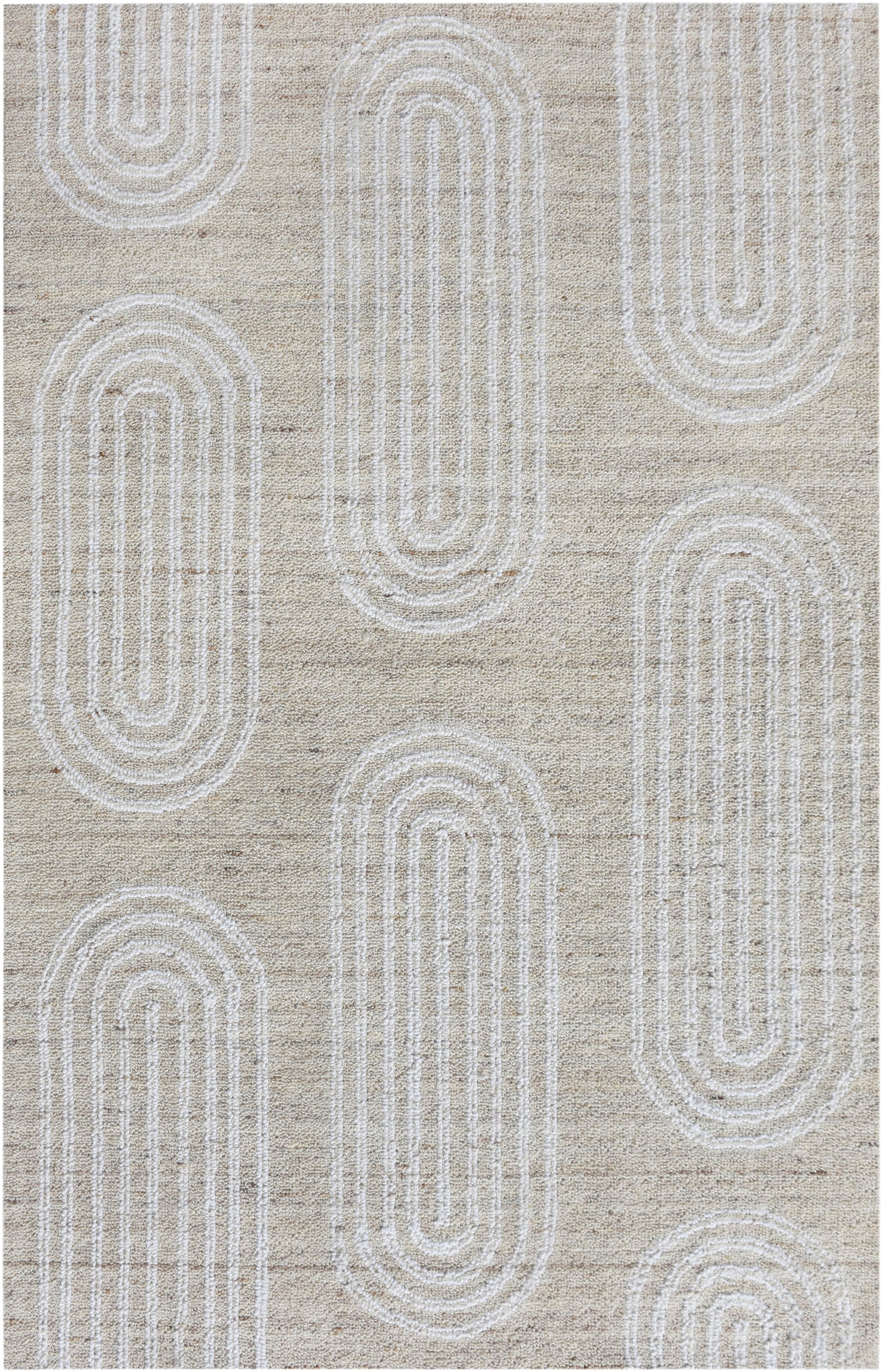 my home Wollteppich »Boras, handgefertigt, Wolle, Hoch-Tief-Struktur,« rechteckig 11 mm Höhe einfarbig, Wolle, Teppich, Wohnzimmer, Schlafzimmer, Esszimmer