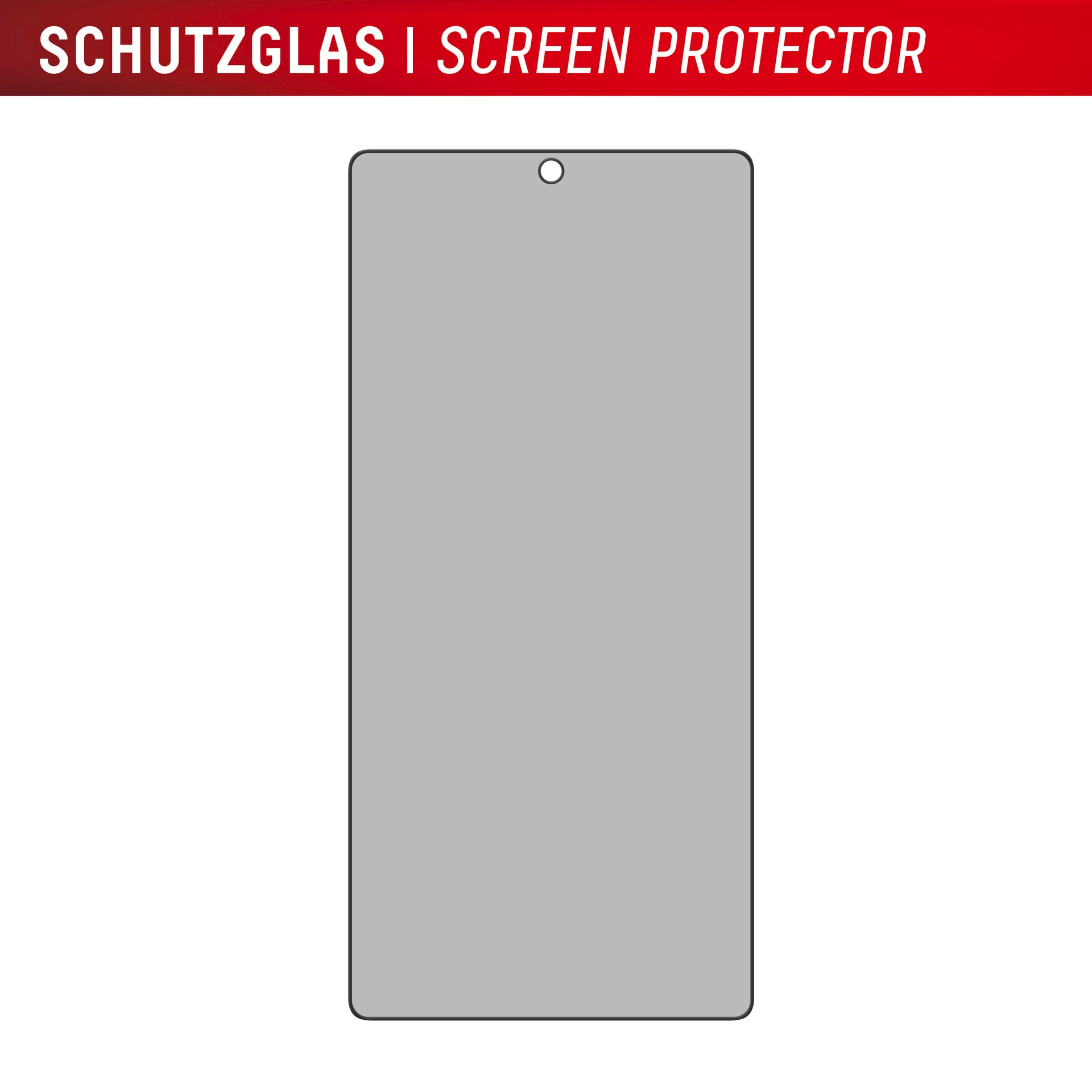 Displex Displayschutzglas »Privacy Glass Screen Protection«, für Samsung Galaxy S25 Ultra, Displayschutzfolie, Schutzfolie, Bildschirmschutz, kratz- & stoßfest