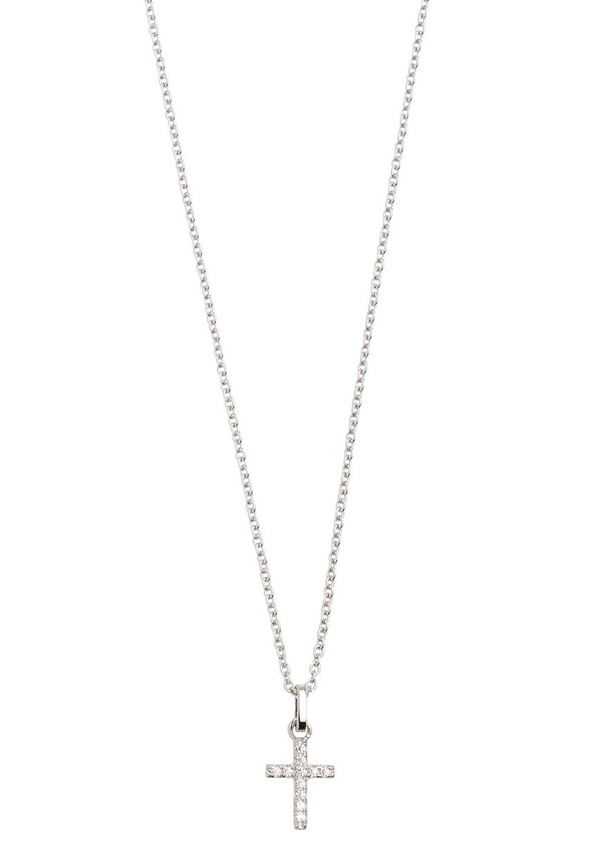 XENOX Kette mit Anhänger »KREUZ POWERTOWER XS3521K« mit Zirkonia