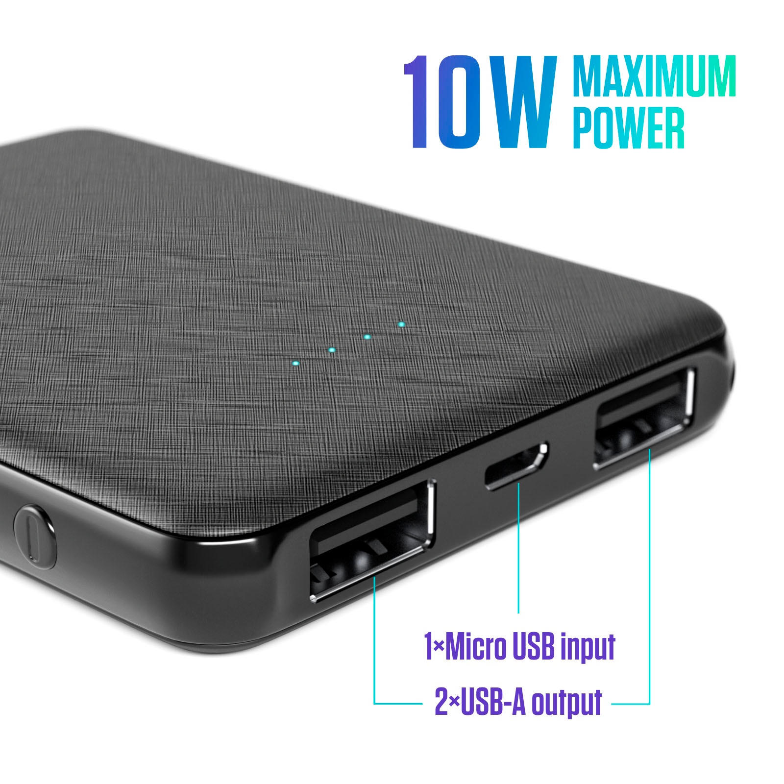 Epico Powerbank »Spello Pocket 5.000mAh 2x USB-A«, 5000 mAh