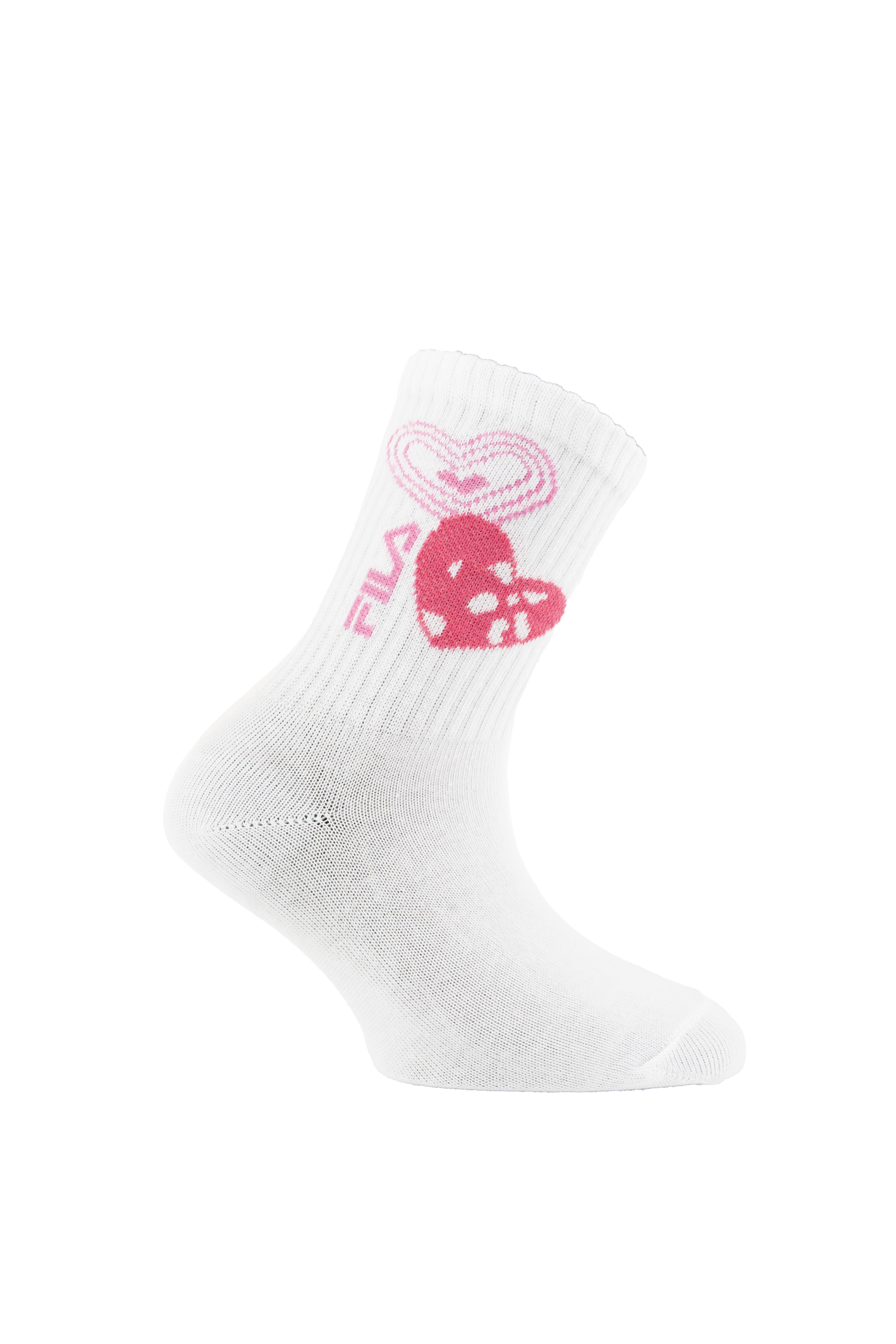 Fila Socken 6 Paar,  mit breitem Rippenbündchen, Cotton-Mix, Love-Design