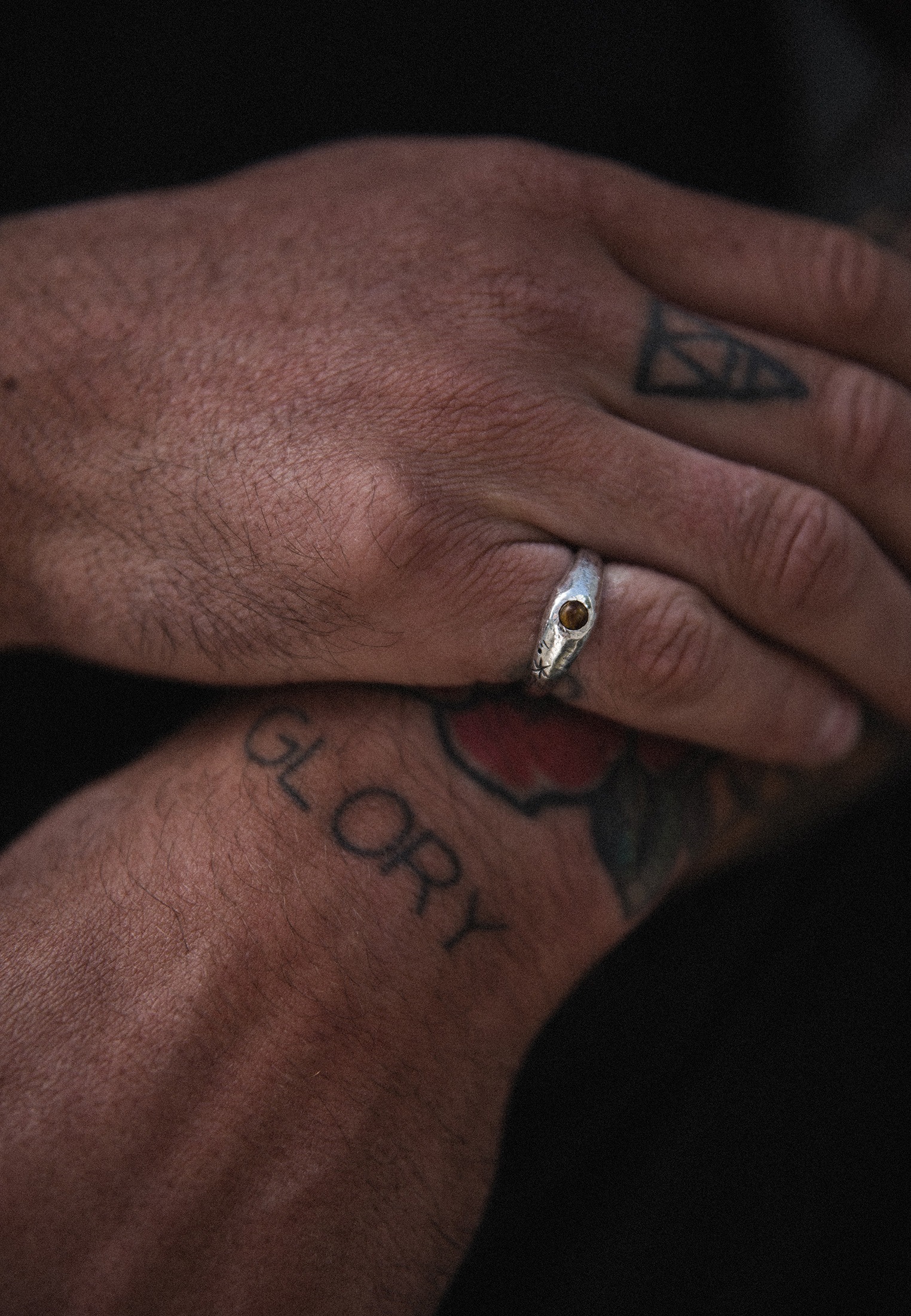 HAZE & GLORY Silberring »Ring Siegelring Cast Away - Tigerauge 925 Silber«