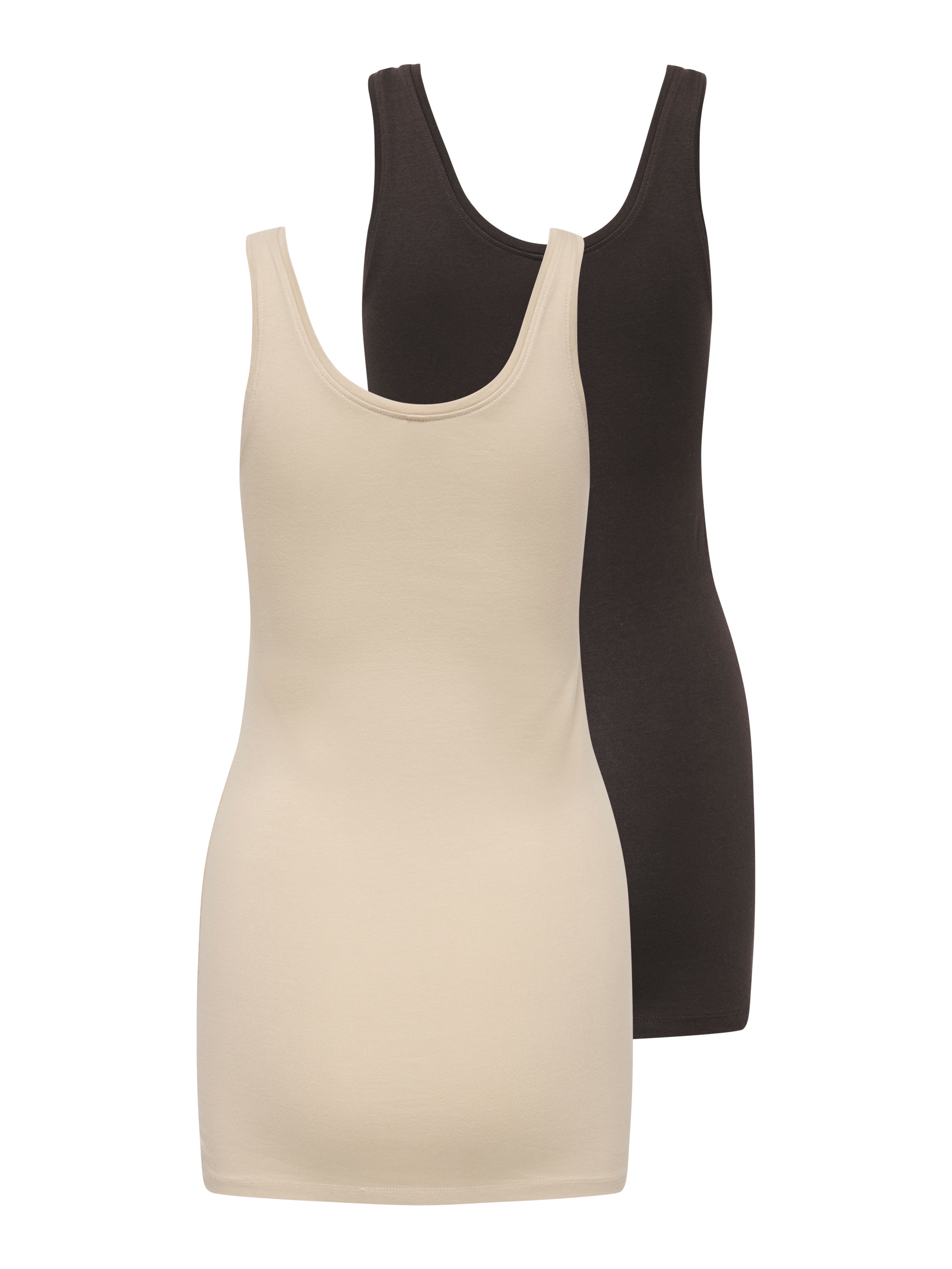 ONLY Tanktop »ONLLIVE LOVE NEW LONG TT 2PACK NOOS«, (Packung, 2er-Pack)