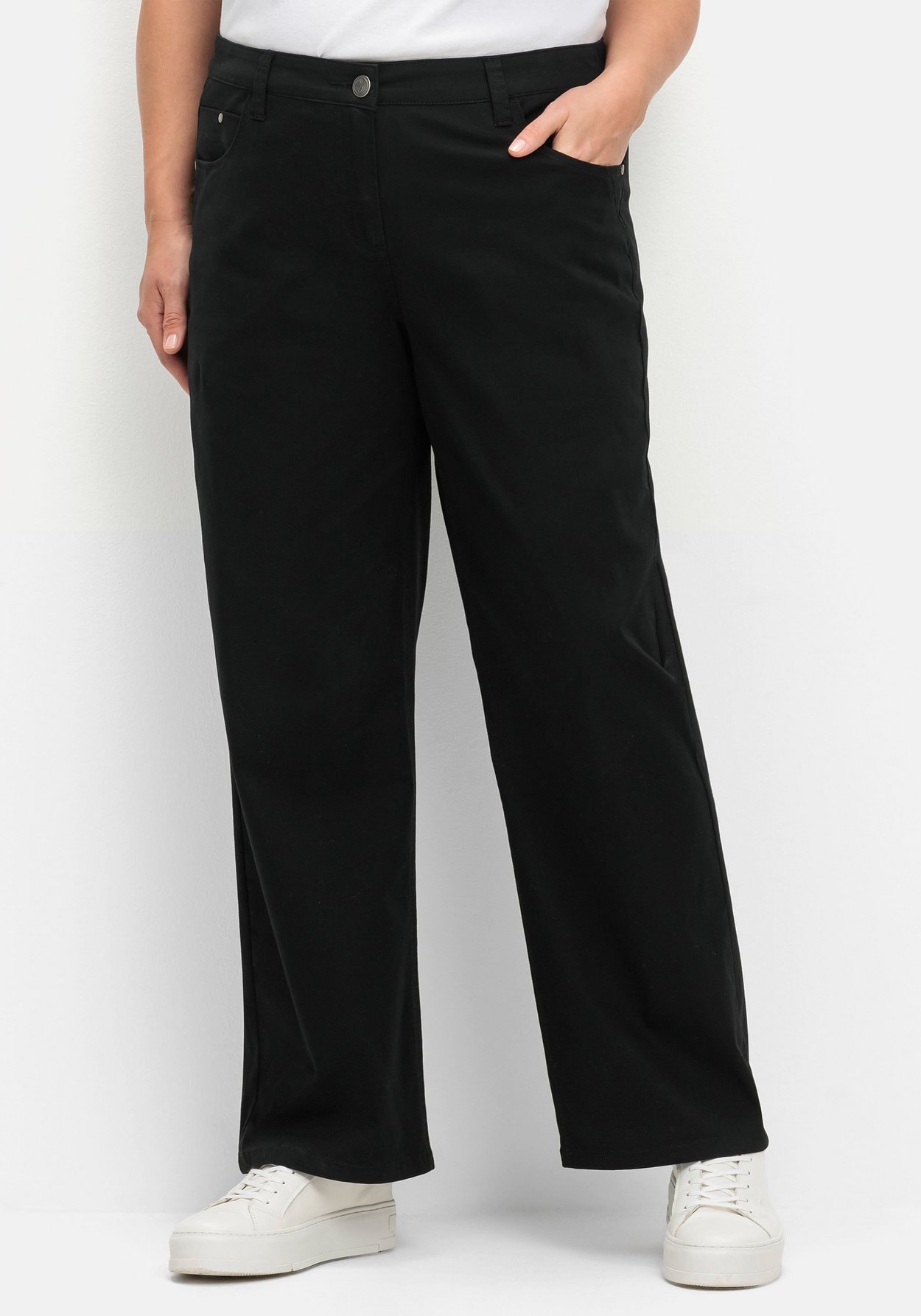 Sheego Stretch-Hose »Weite Hose im Curvy-Schnitt ELLA«