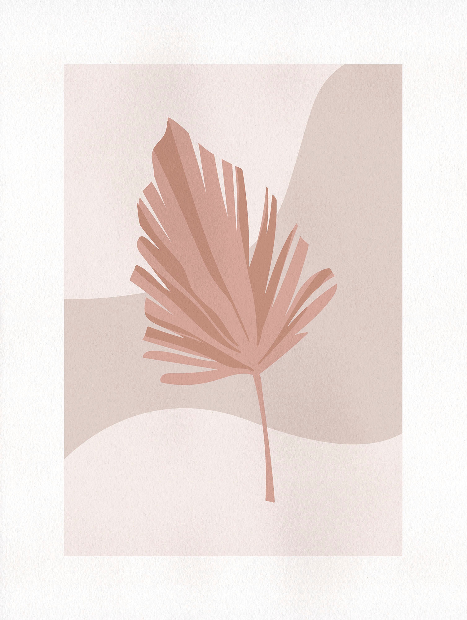 Wandbild »Minimalist Leaf Lover«, (1 St.), Deutsches Premium-Poster Fotopapier mit...