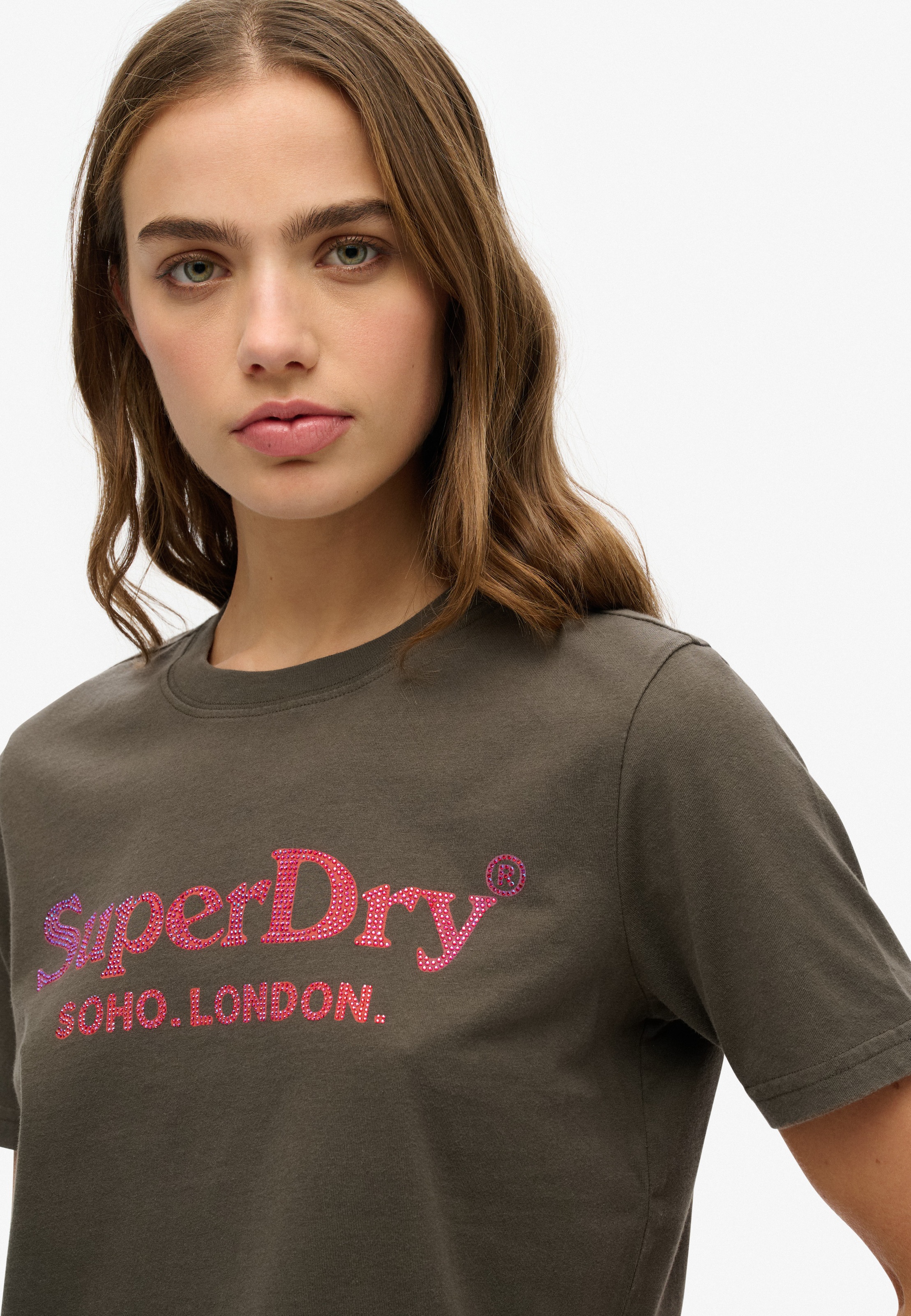 Superdry Kurzarmshirt »VENUE METALLIC RELAXED TEE«