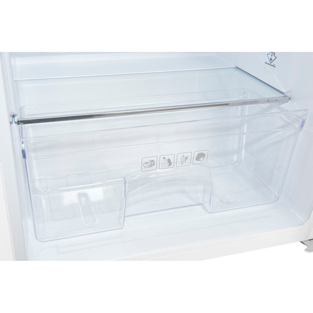 exquisit Kühlschrank »KS16-4-HE-040D«, KS16-4-HE-040D weiss, 85 cm hoch, 55 cm breit